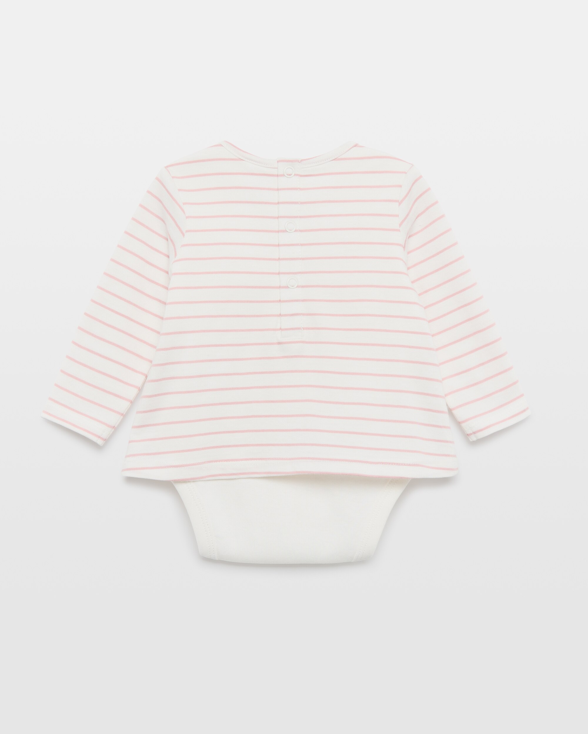 Body Camisola de Bebé com Manga Comprida Baby El Corte Inglés Rosa-2