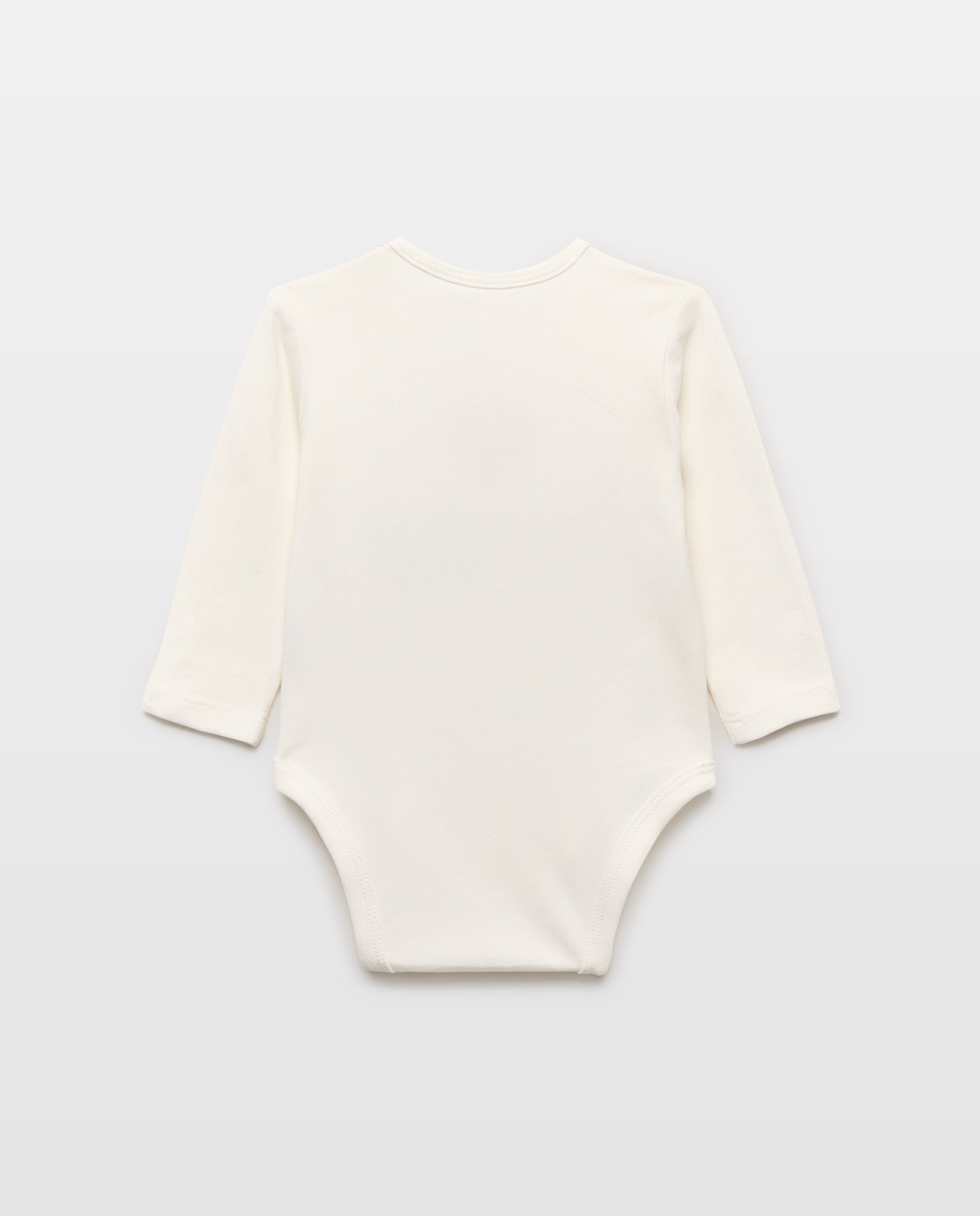 Body de Bebé com Mensagem de Tom em Contraste Baby El Corte Inglés Branco-marfim-2