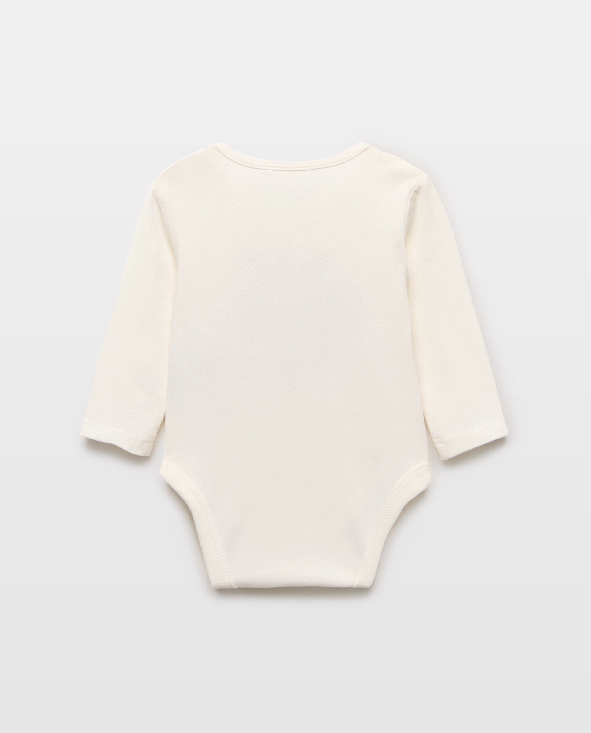 Body de Bebé com Mensagem de Tom em Contraste Baby El Corte Inglés Branco-marfim-2