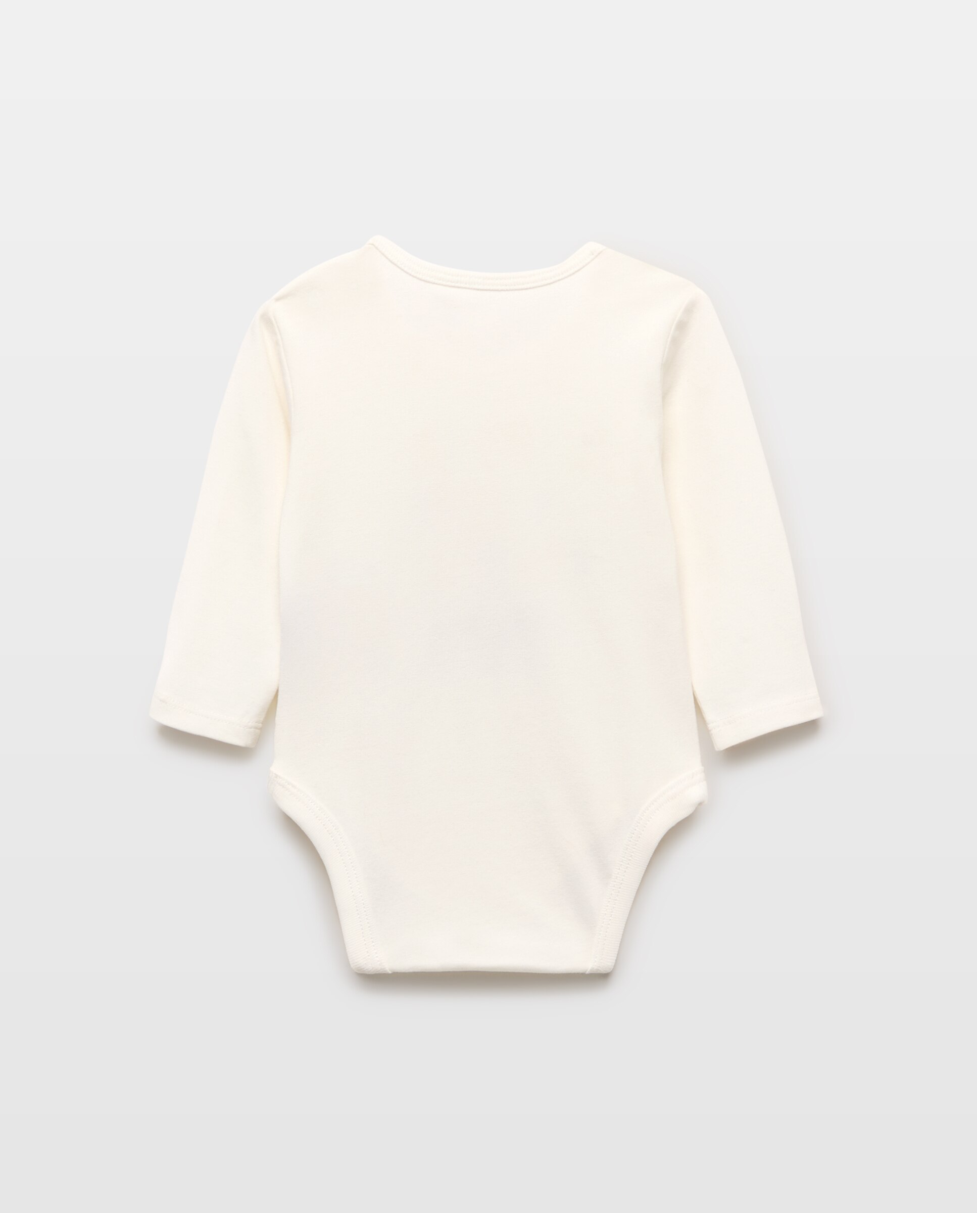 Body de Bebé com Mensagem de Tom em Contraste Baby El Corte Inglés Branco-marfim-2