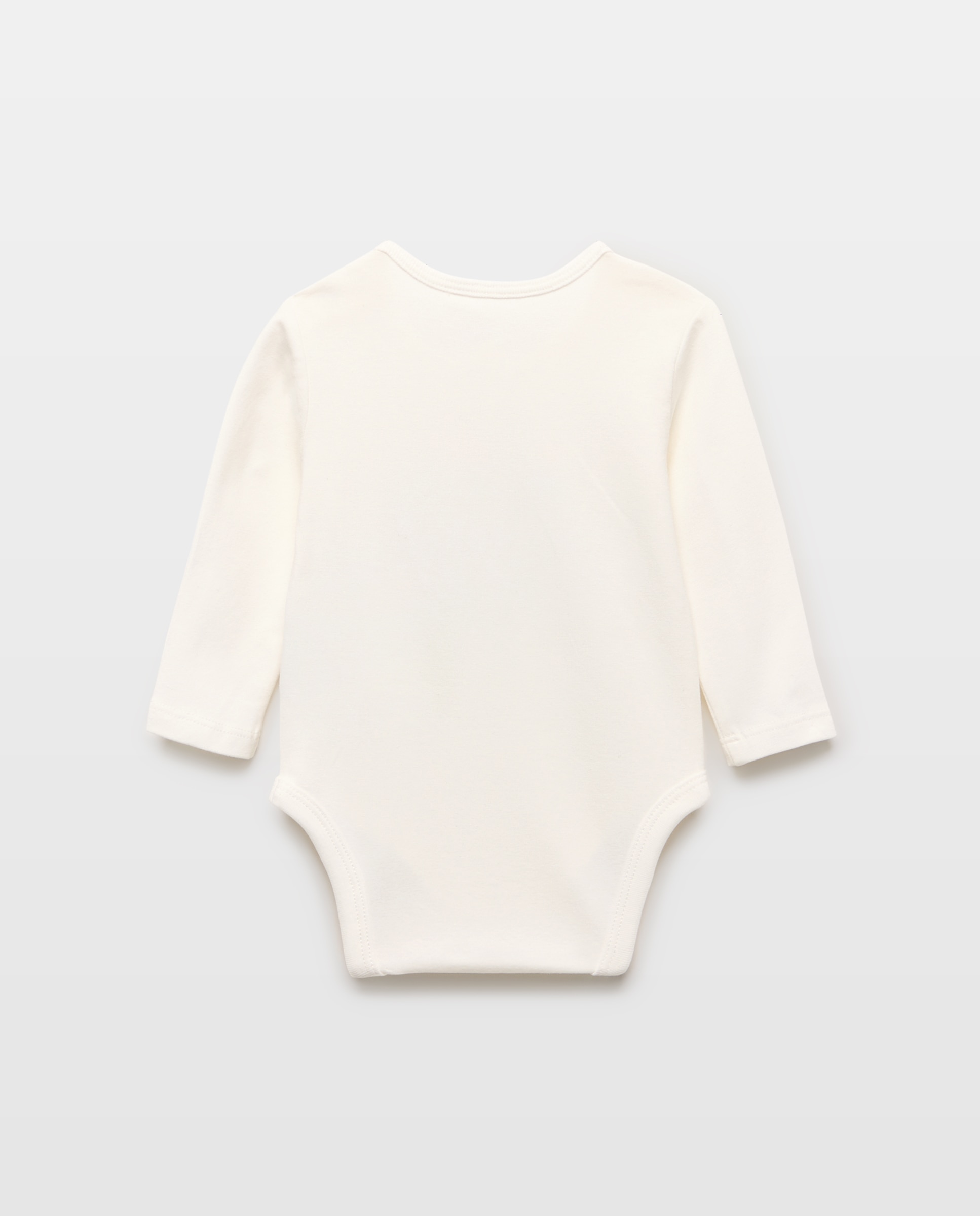 Body de Bebé com Mensagem de Tom em Contraste Baby El Corte Inglés Branco-marfim-2