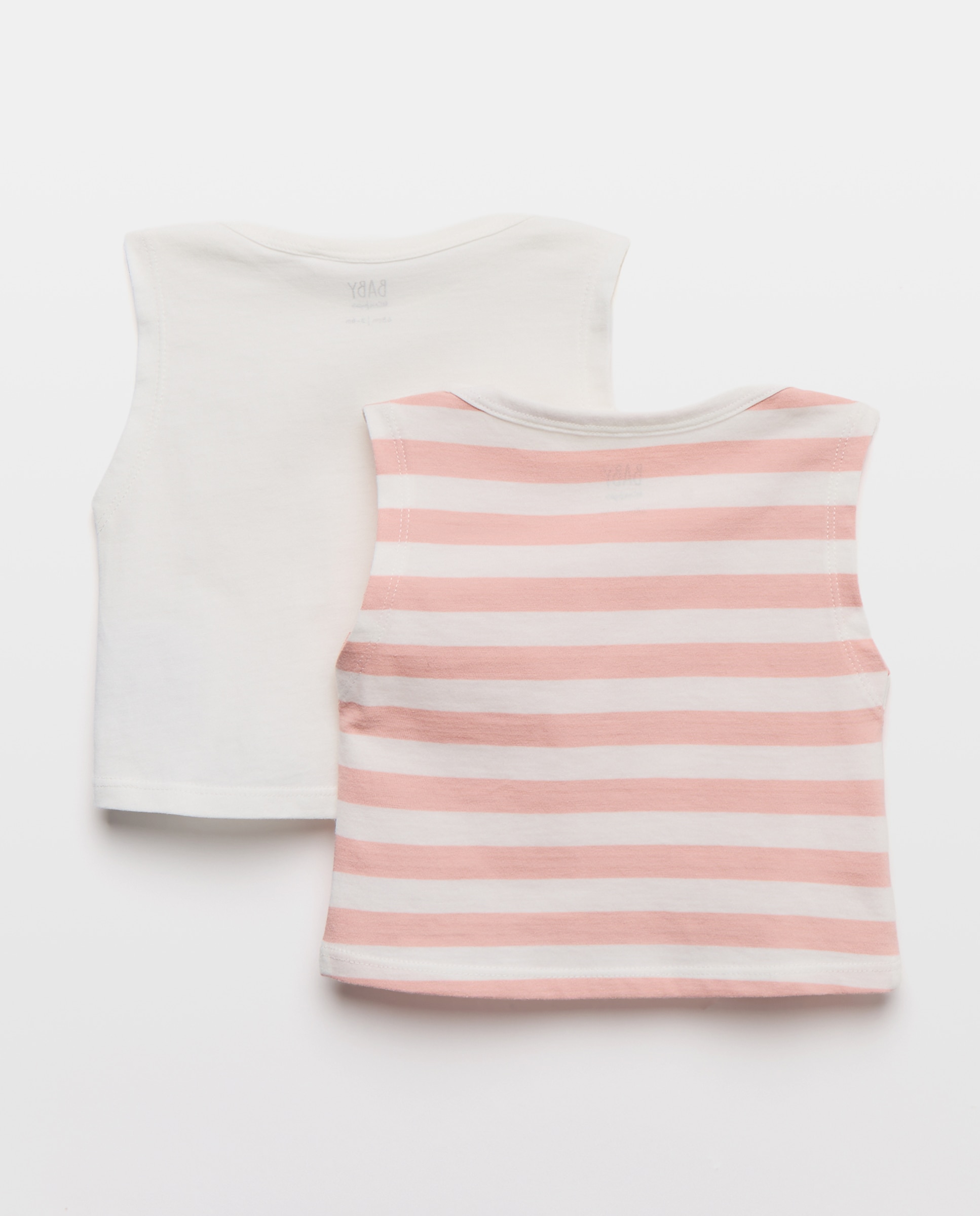 Pack de T-shirts de Bebé com Fantasia Rosa-2