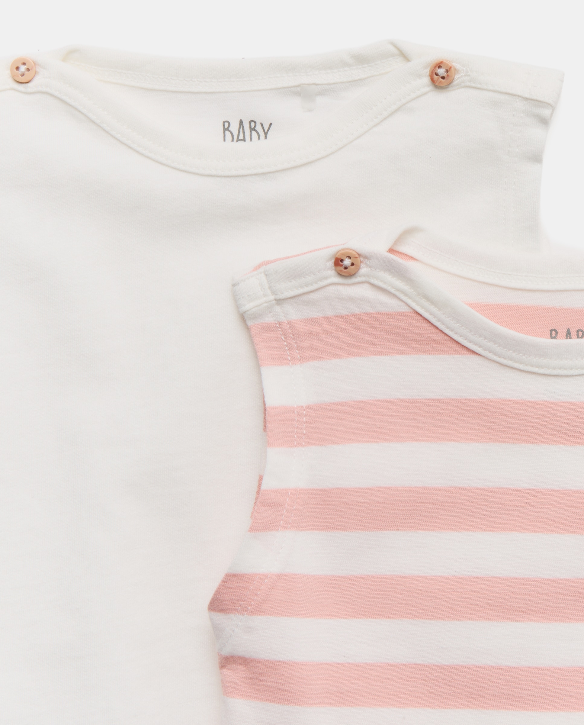 Pack de T-shirts de Bebé com Fantasia Rosa-3