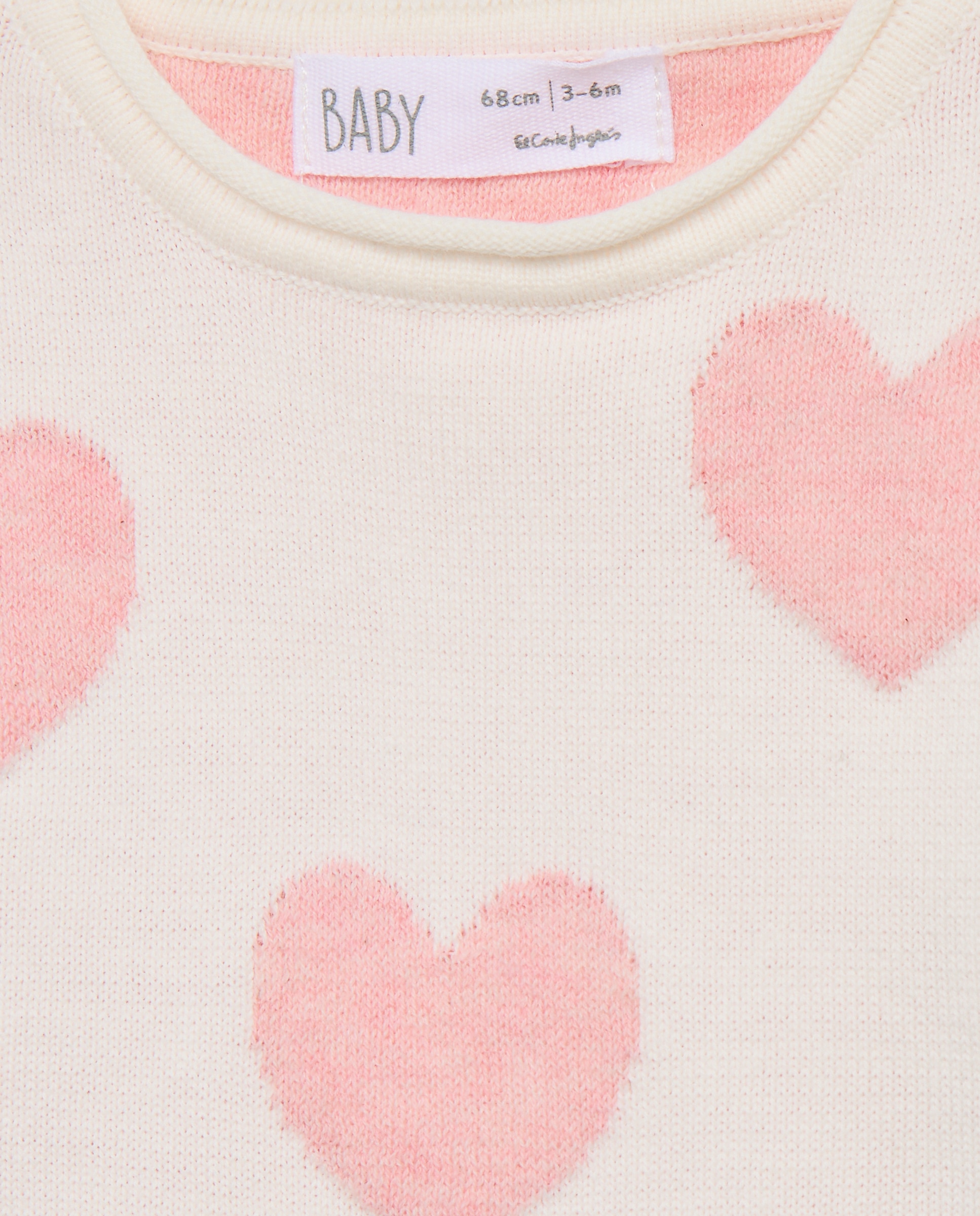 Conjunto para bebé jacquard en punto fino - Baby El Corte Inglés - Rosa Rosa-4