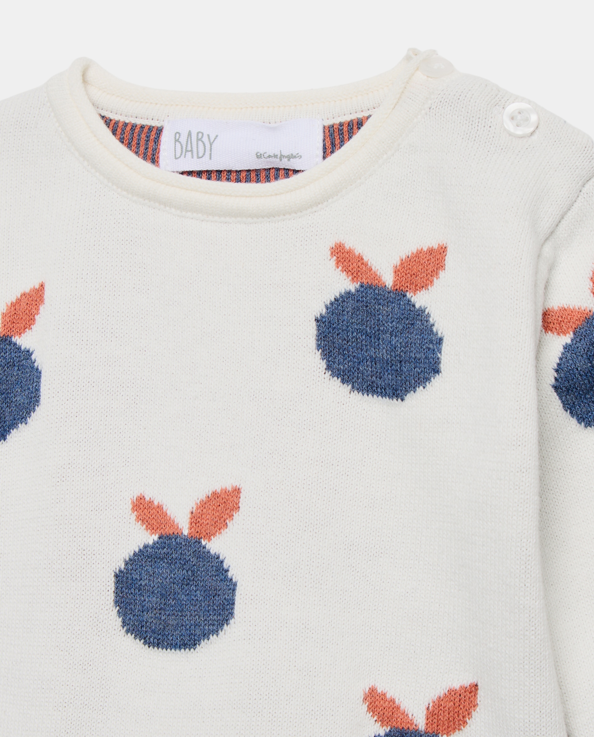 Imagen 4 de Conjunto para bebé jacquard en punto fino - Baby El Corte Inglés - Azul Azul