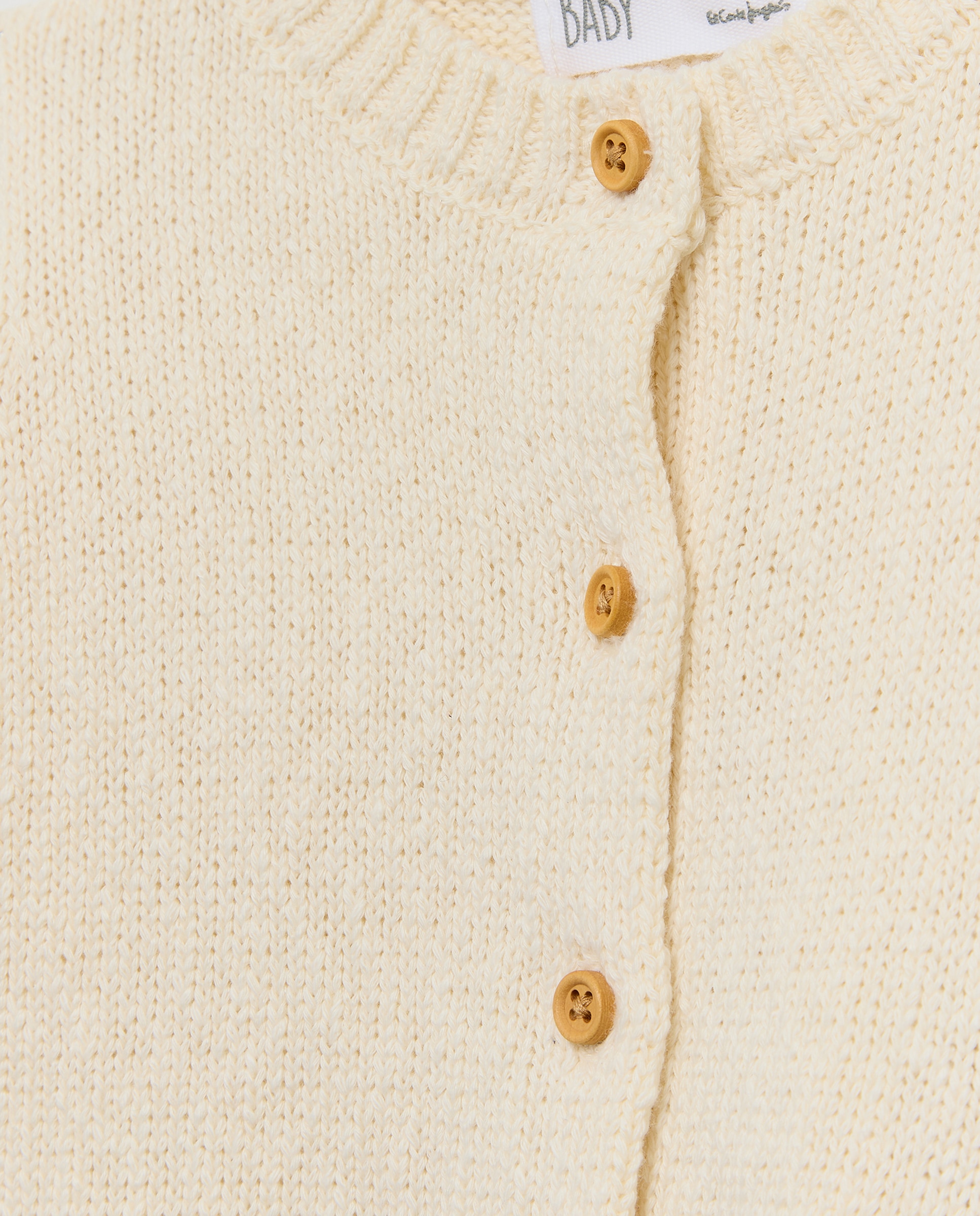 Conjunto 2 piezas tricot de chaqueta y pantalón corto de bebé - Baby El Corte Inglés - 120 Crudo 120 Crudo-3
