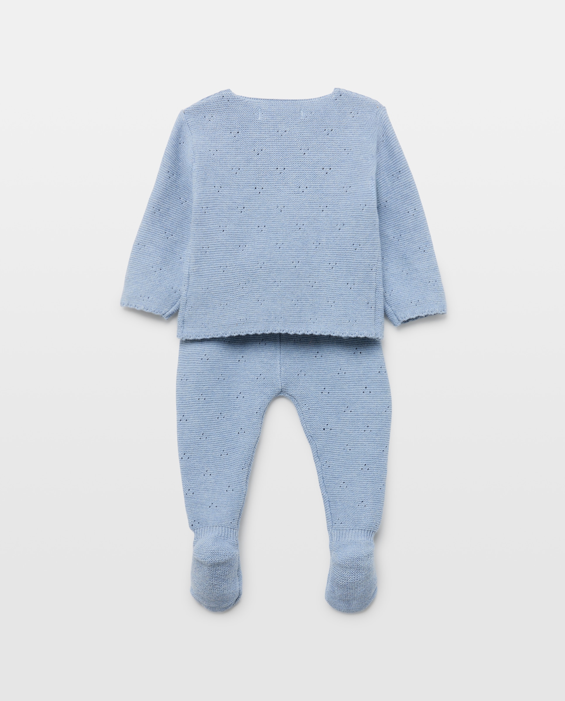 Conjunto 2 piezas de bebé largo tricot con polaina - Baby El Corte Inglés - 410 Azul claro 410 Azul claro-2