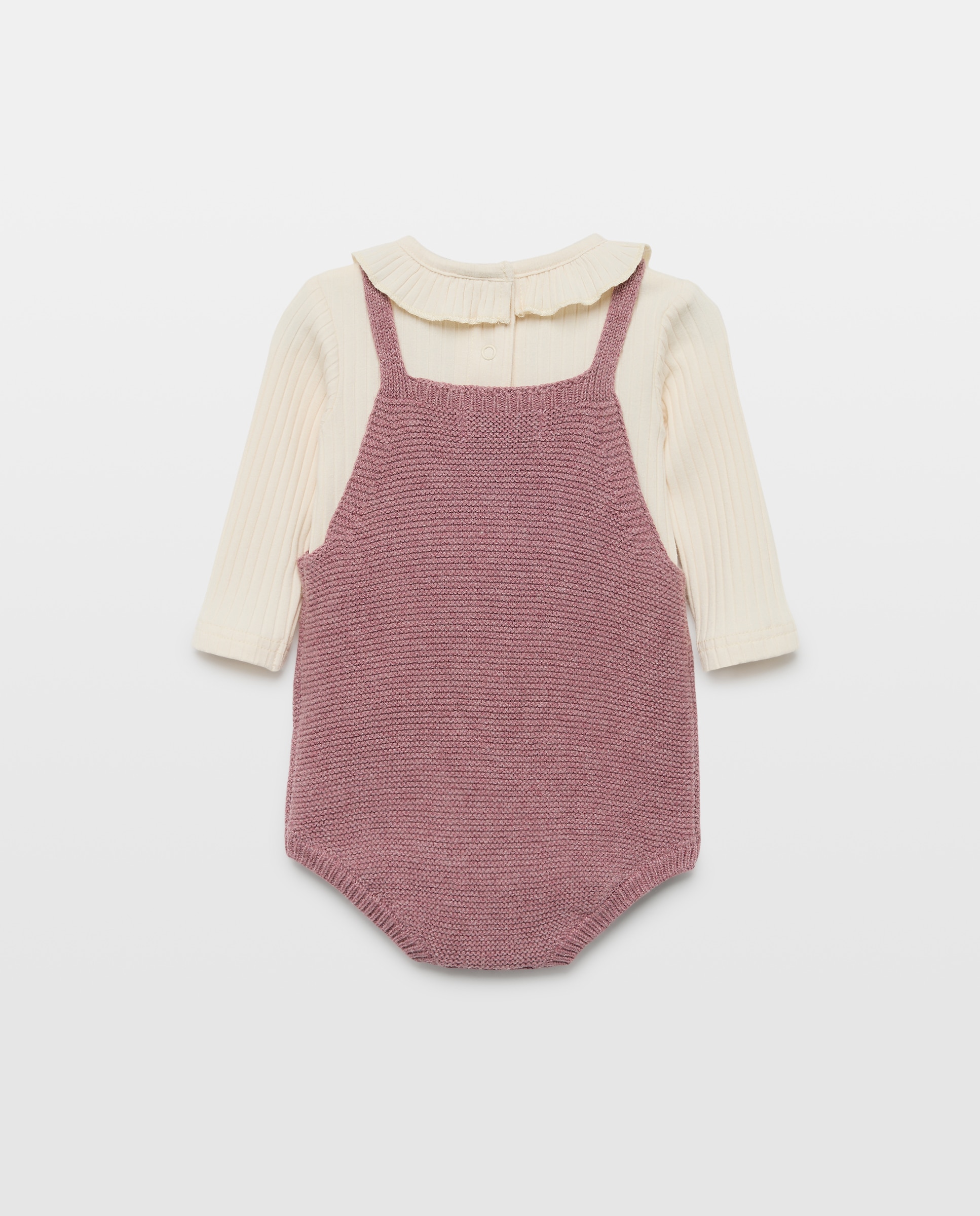 Conjunto 2 piezas de bebé corto tricot + body de bebé - Baby El Corte Inglés - Rosa claro Rosa claro-2