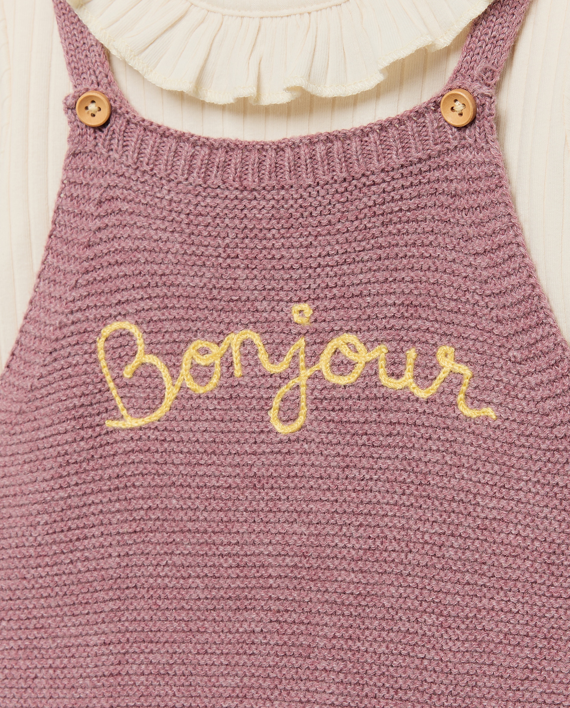 Conjunto 2 piezas de bebé corto tricot + body de bebé - Baby El Corte Inglés - Rosa claro Rosa claro-4