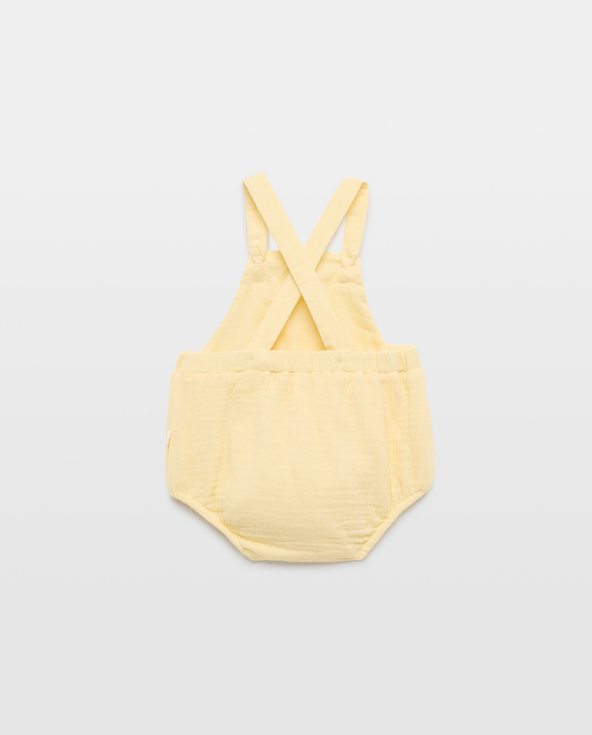 Jardineiras Lisas de Chiffon de Bebé Baby El Corte Inglés 300 Amarelo-2