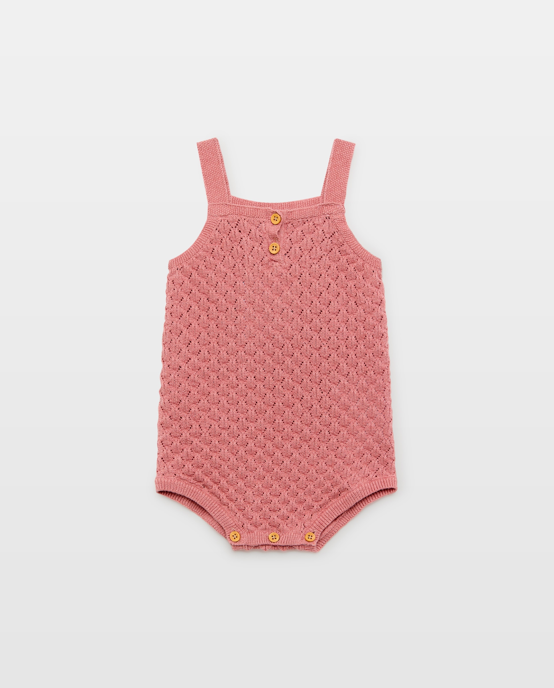 Peto corto tricot liso de bebé - Baby El Corte Inglés - 200 Rosa 200 Rosa-1