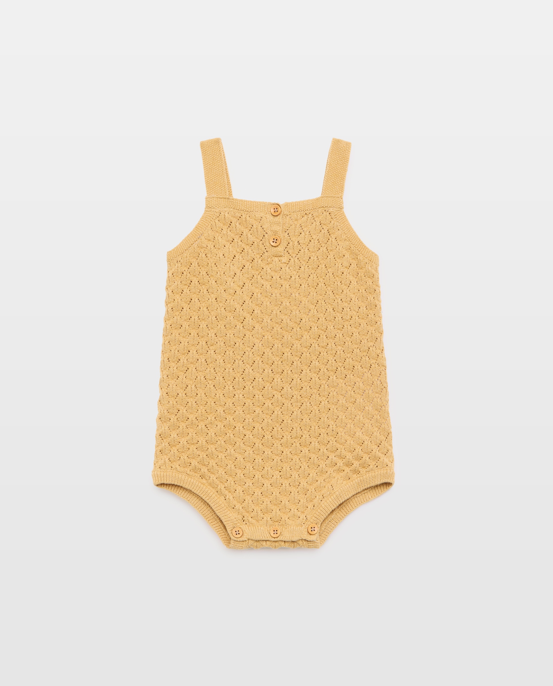 Imagem 0 de Jardineiras Tipo Calções de Tricot Liso de Bebé