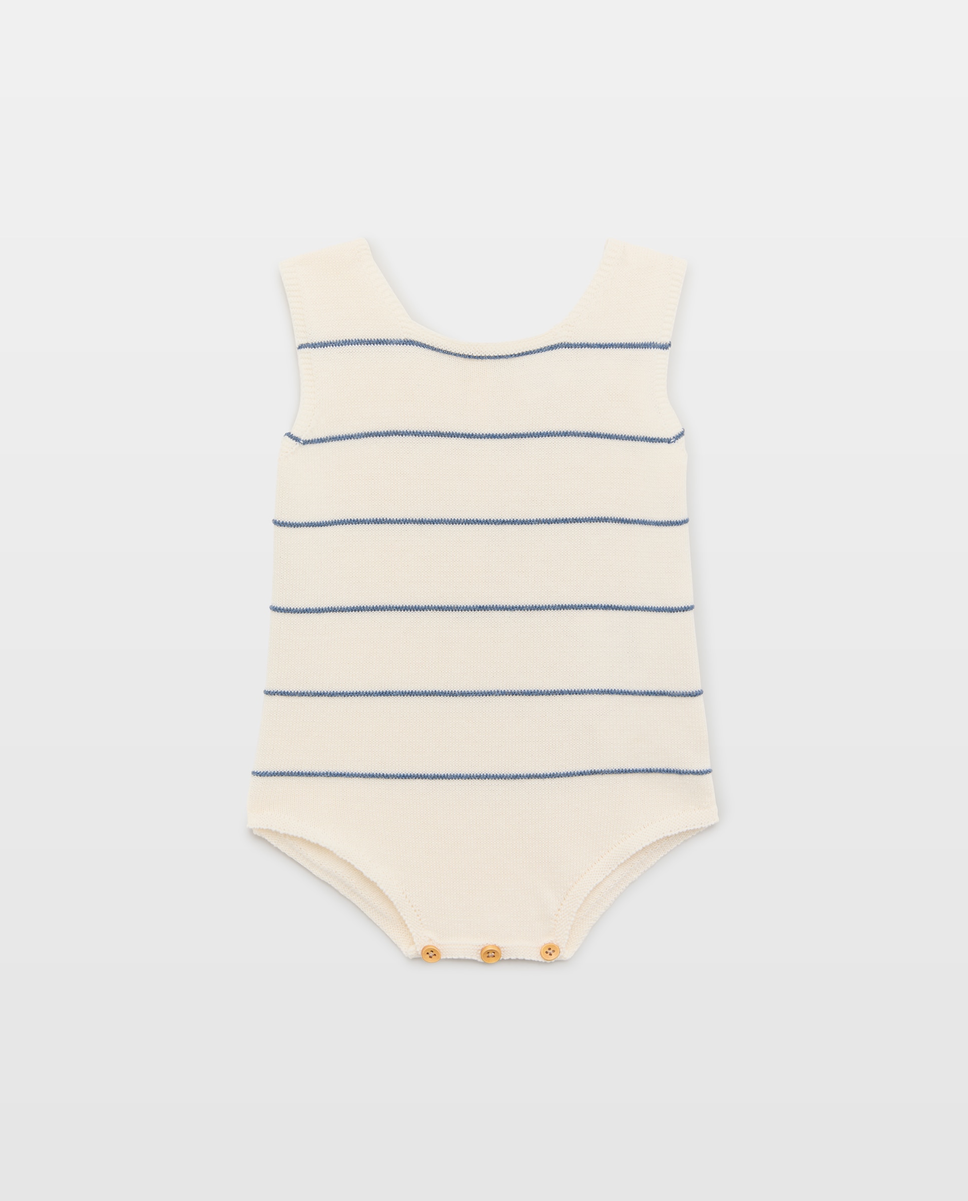 Peto sin mangas tricot de bebé - Baby El Corte Inglés - Azul Azul-1