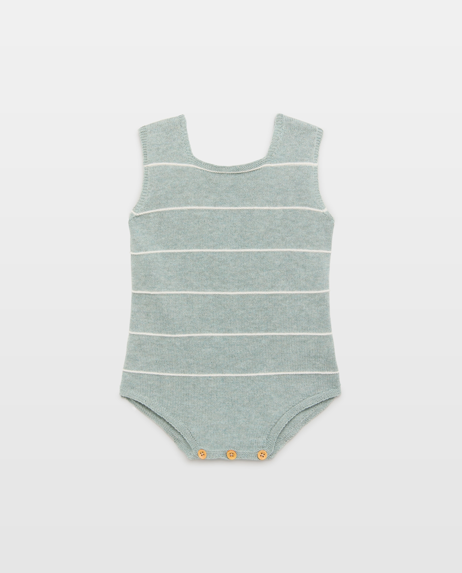 Peto sin mangas tricot de bebé - Baby El Corte Inglés - Verde Verde-1
