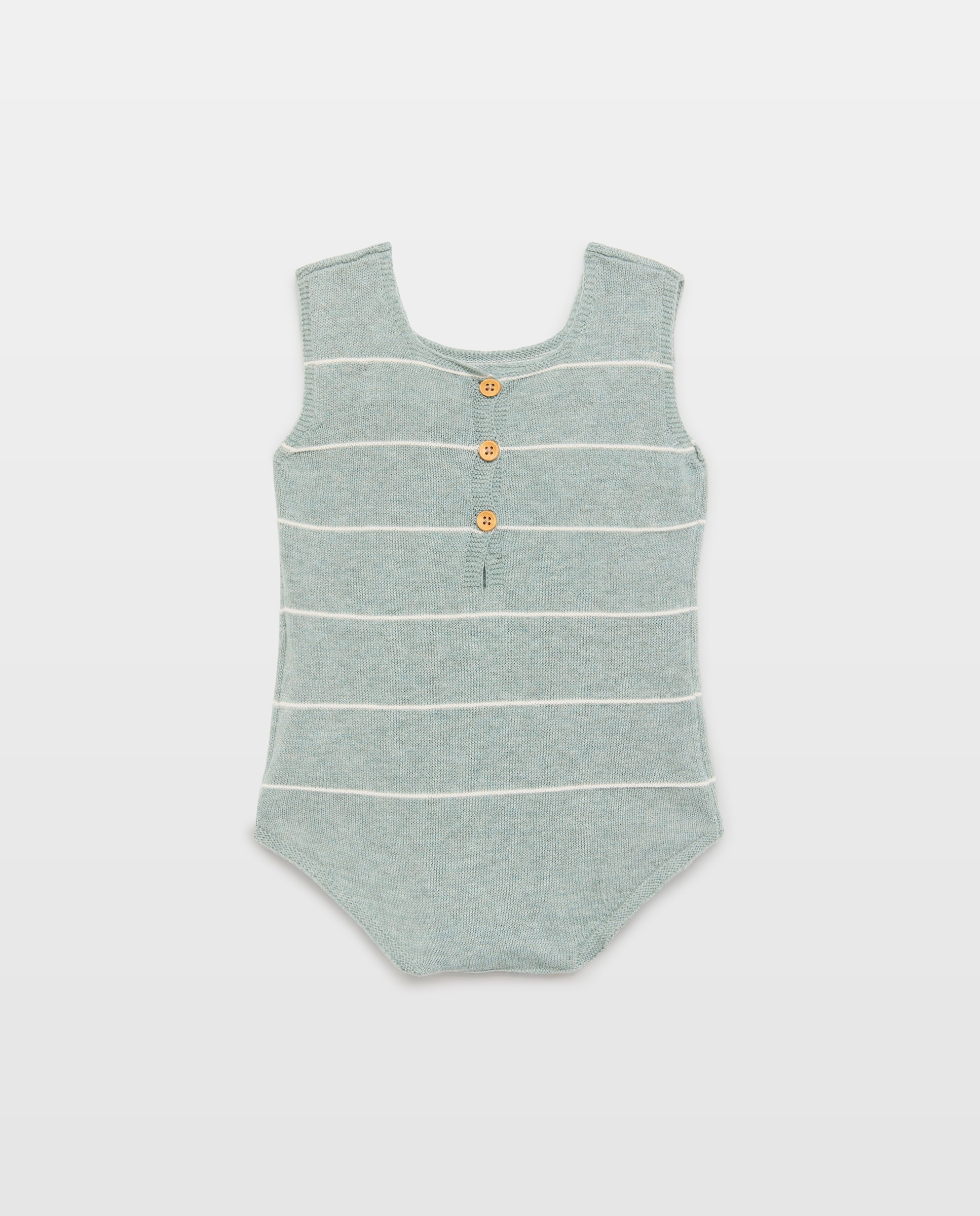 Peto sin mangas tricot de bebé - Baby El Corte Inglés - Verde Verde-2