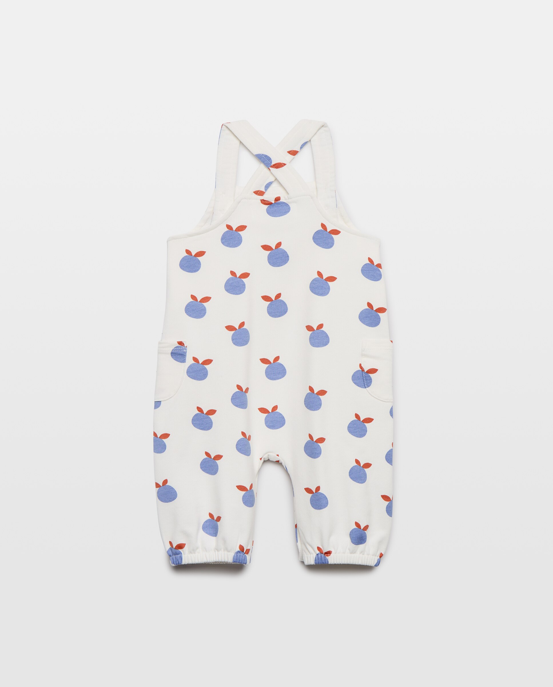 Jardineiras de Bebé em Felpa com All Over Print Baby El Corte Inglés Azul-marinho-2