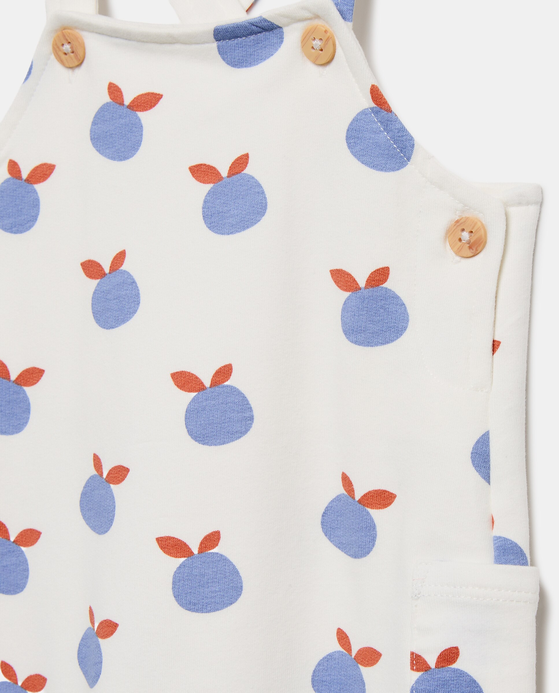Jardineiras de Bebé em Felpa com All Over Print Baby El Corte Inglés Azul-marinho-3