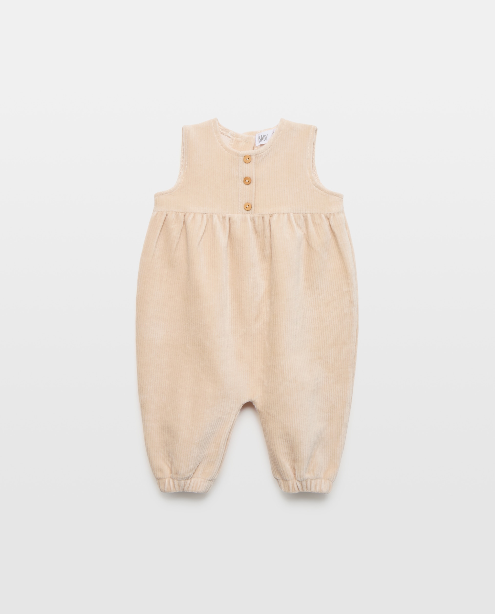 Peto de pana liso de bebé - Baby El Corte Inglés - 120 Crudo 120 Crudo-1