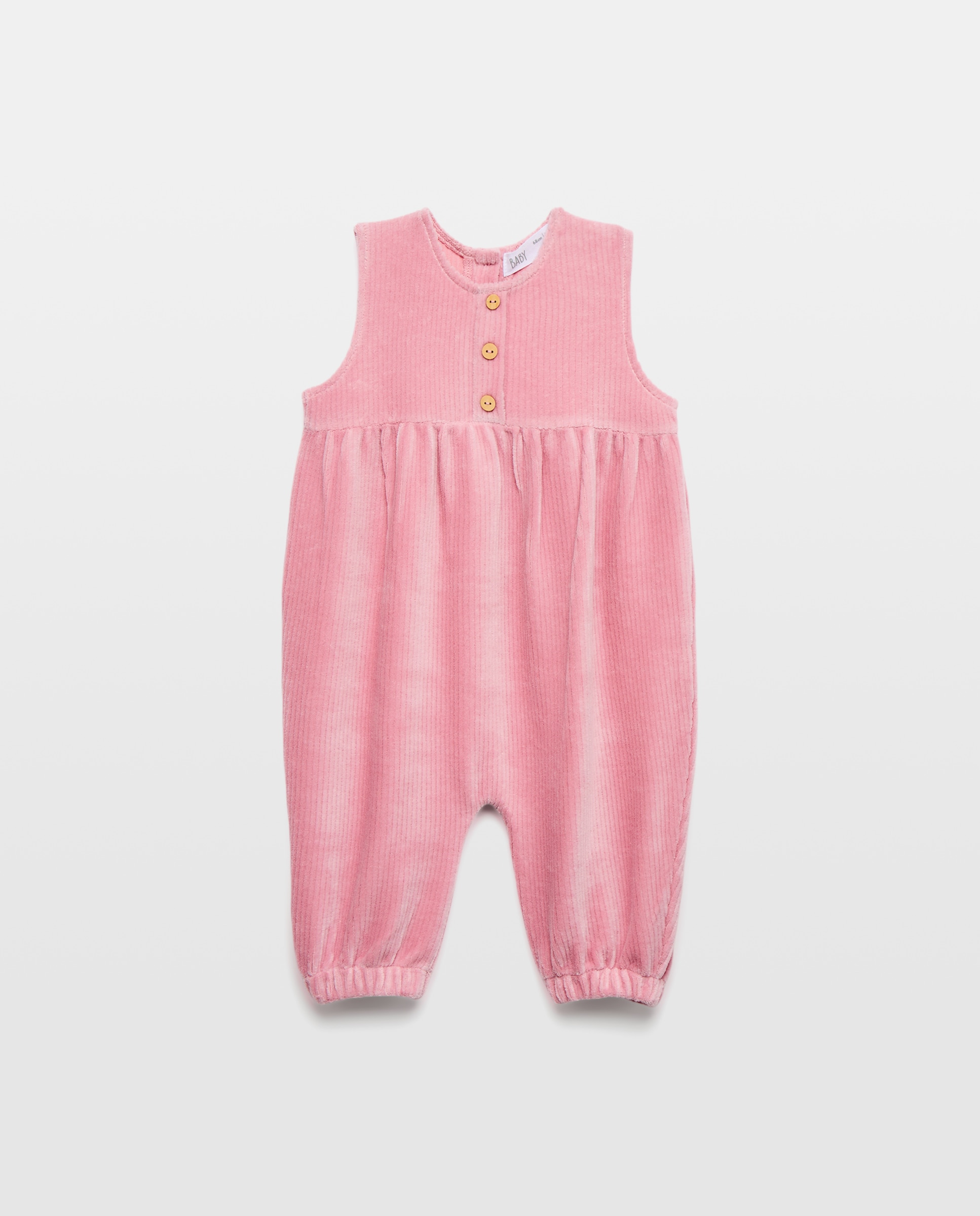 Peto de pana liso de bebé - Baby El Corte Inglés - 410 Azul claro 410 Azul claro-1