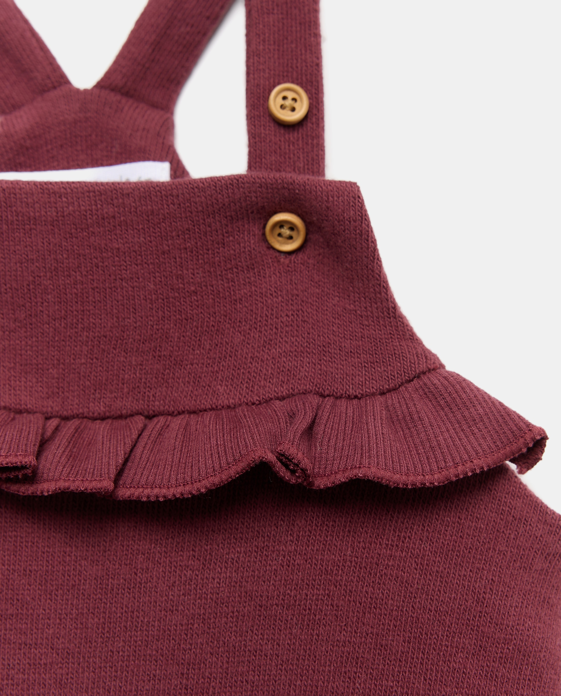 Jardineiras Lisas de Bebé com Malha Cortada Baby El Corte Inglés 200 Rosa-3