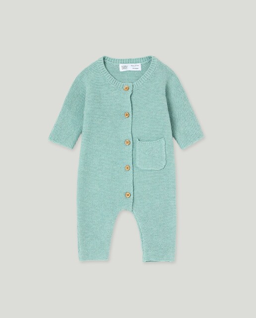 Imagem 0 de Babygrow Comprido Liso de Tricot de Bebé