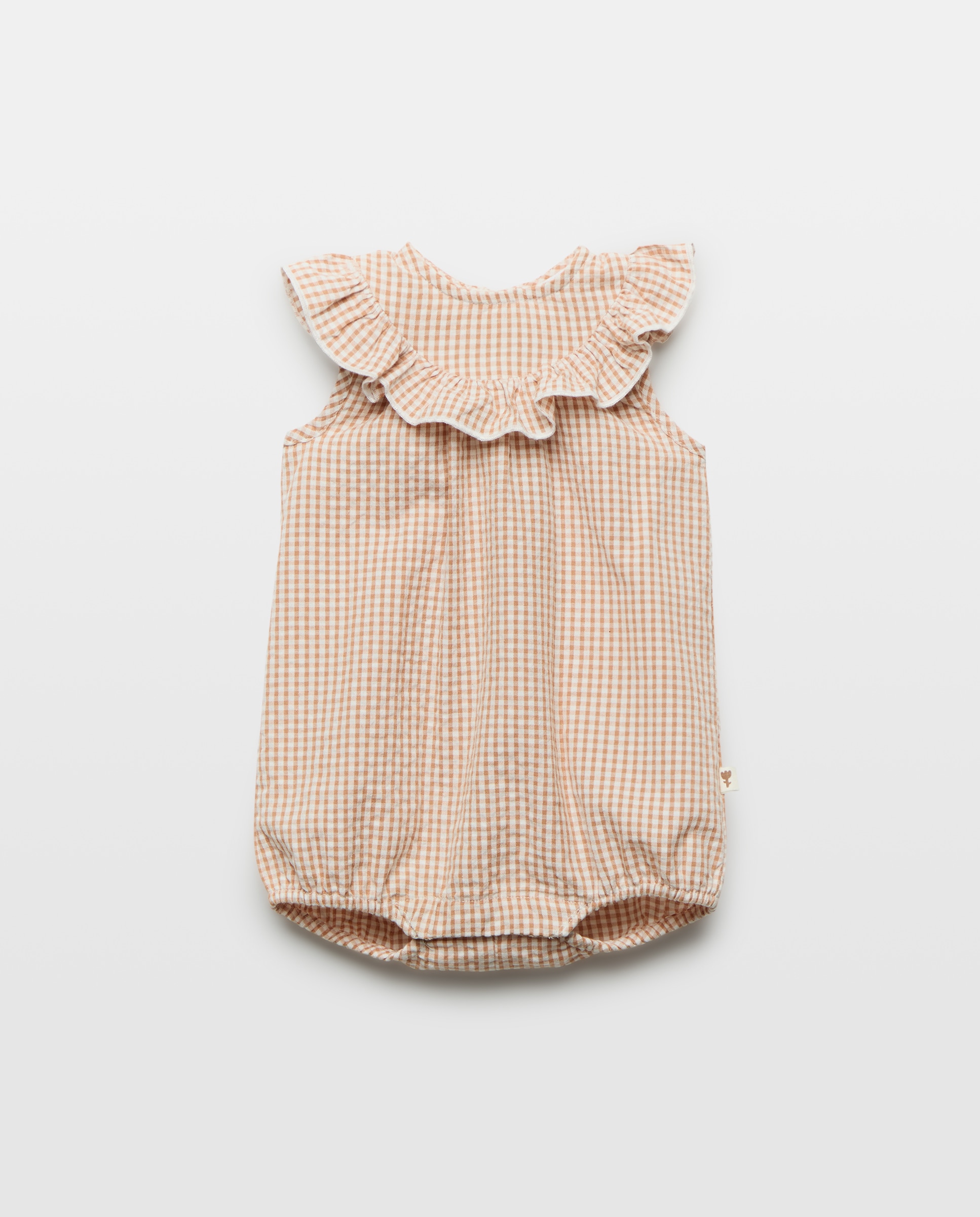 Babygrow de Bebé sem Mangas e Perfurado Baby El Corte Inglés Castanho-1