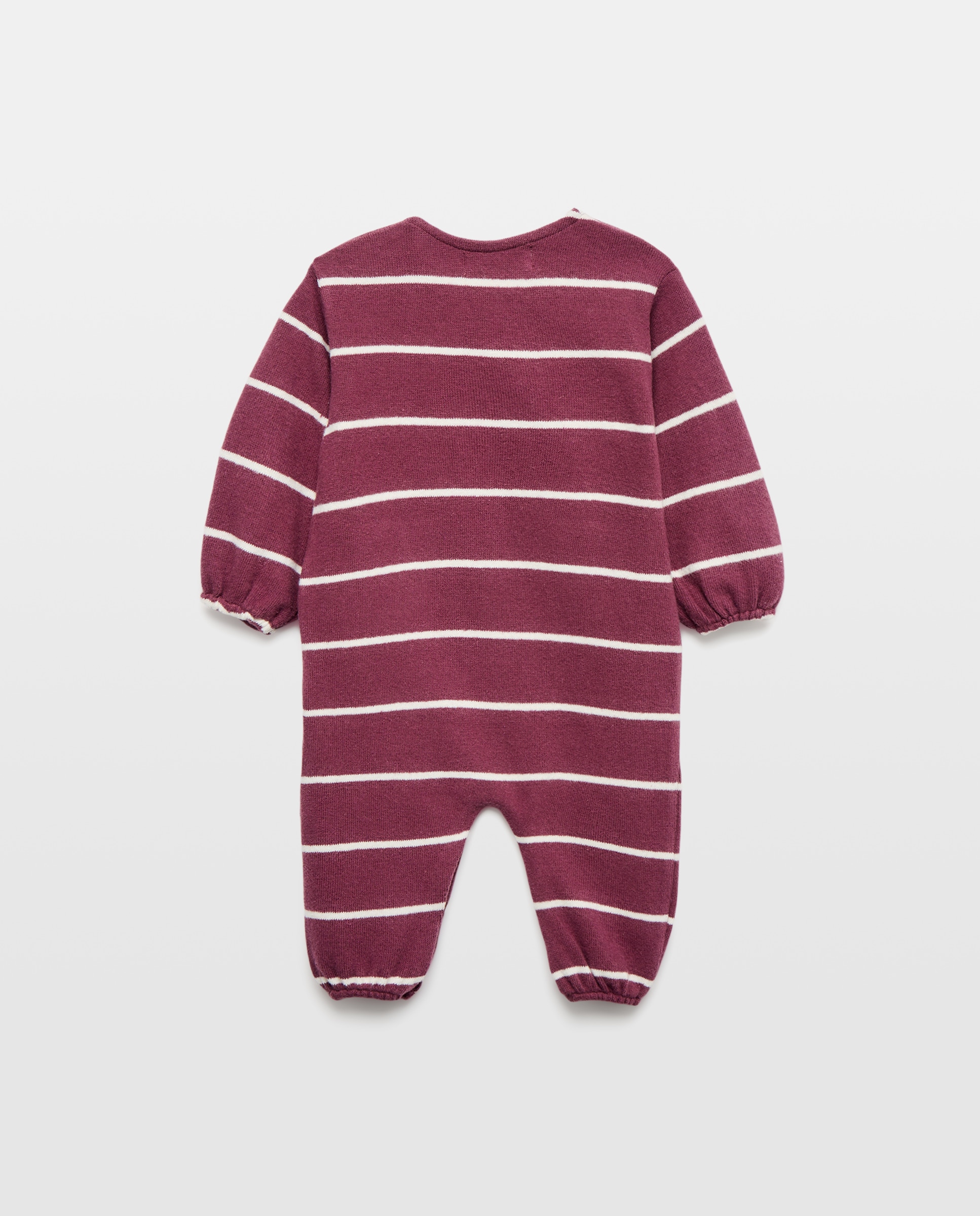 Babygrow de Malha Cortada de Bebé com Manga Comprida 200 Rosa-2