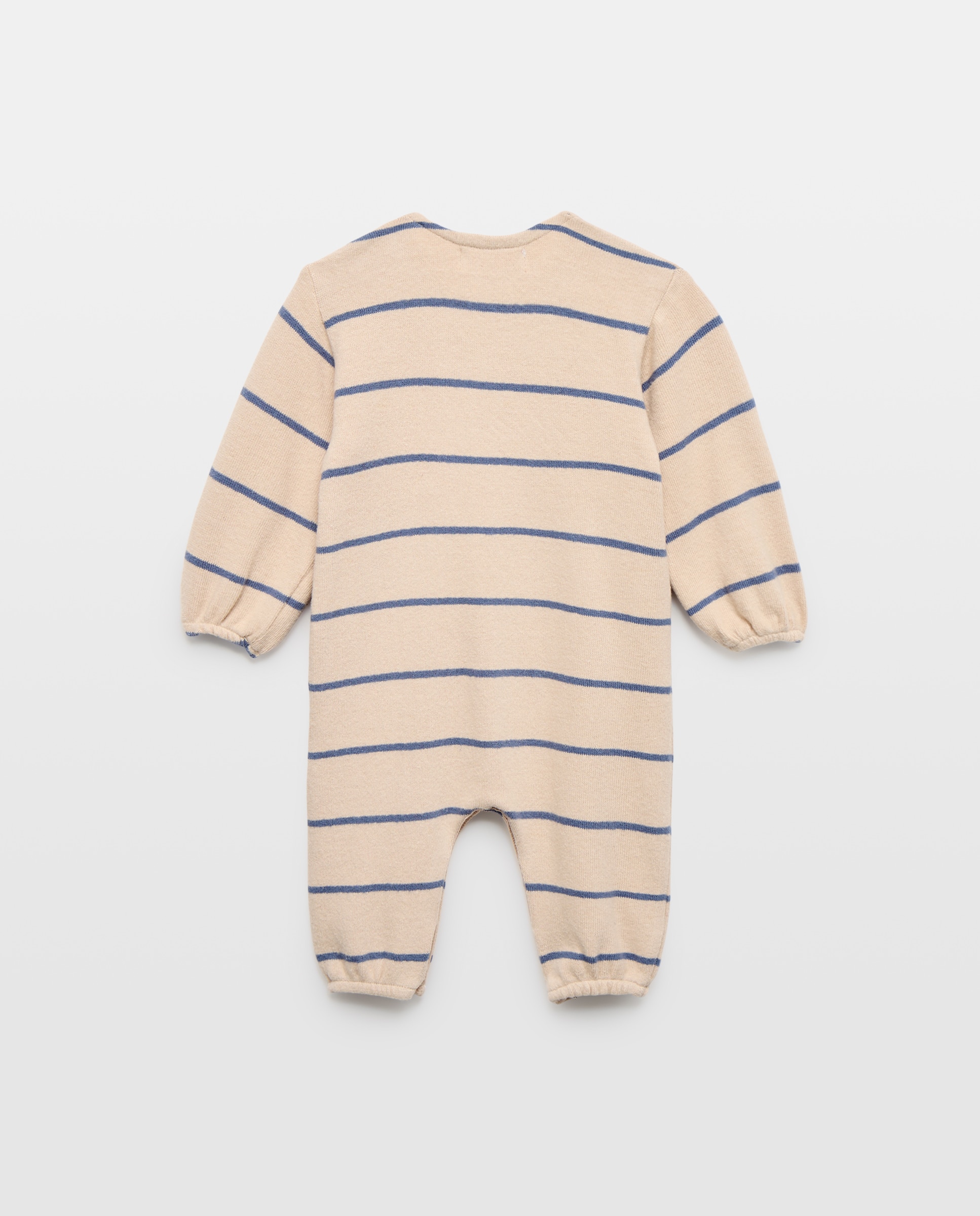 Babygrow de Malha Cortada de Bebé com Manga Comprida 120 Cru-2