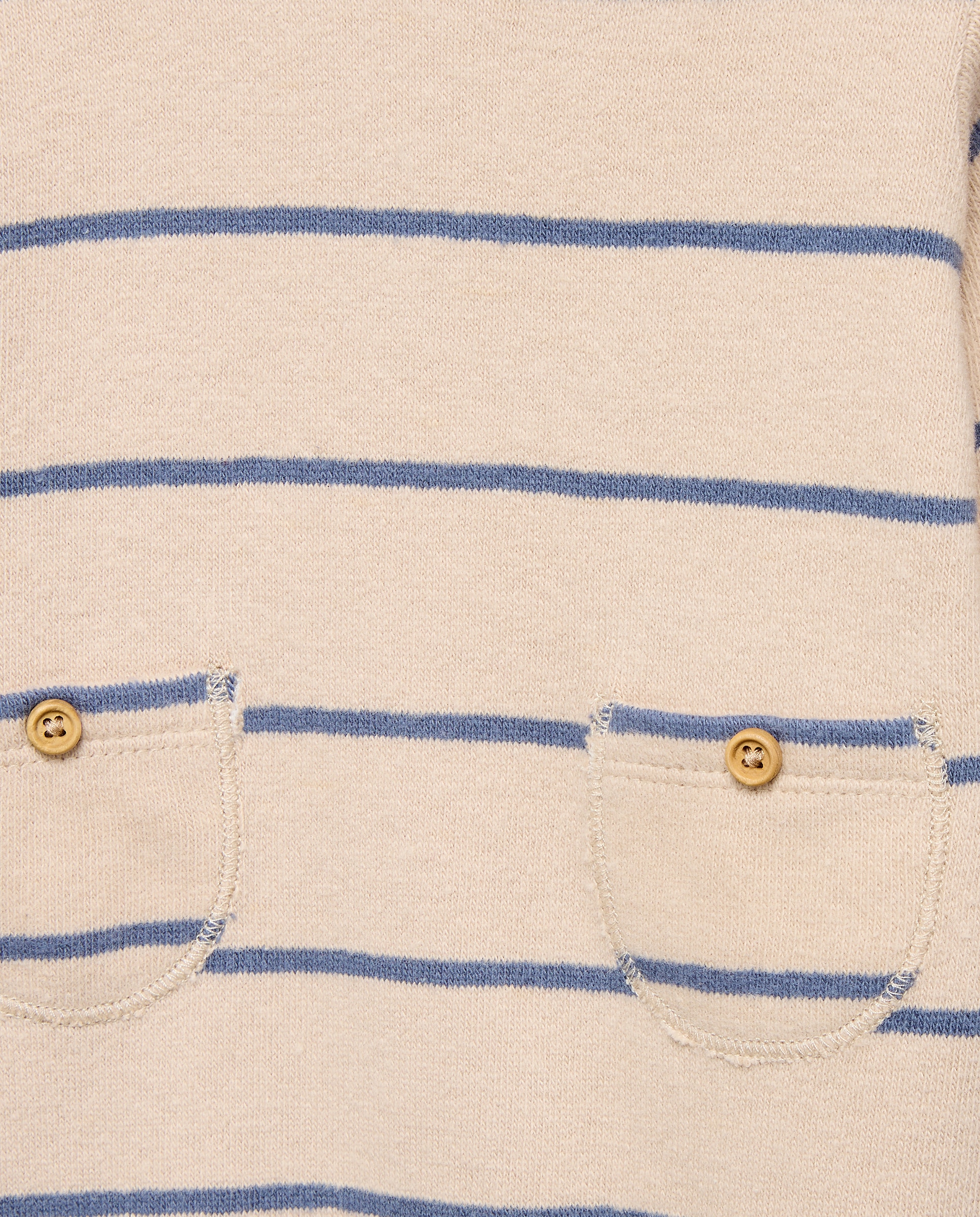 Babygrow de Malha Cortada de Bebé com Manga Comprida 120 Cru-3
