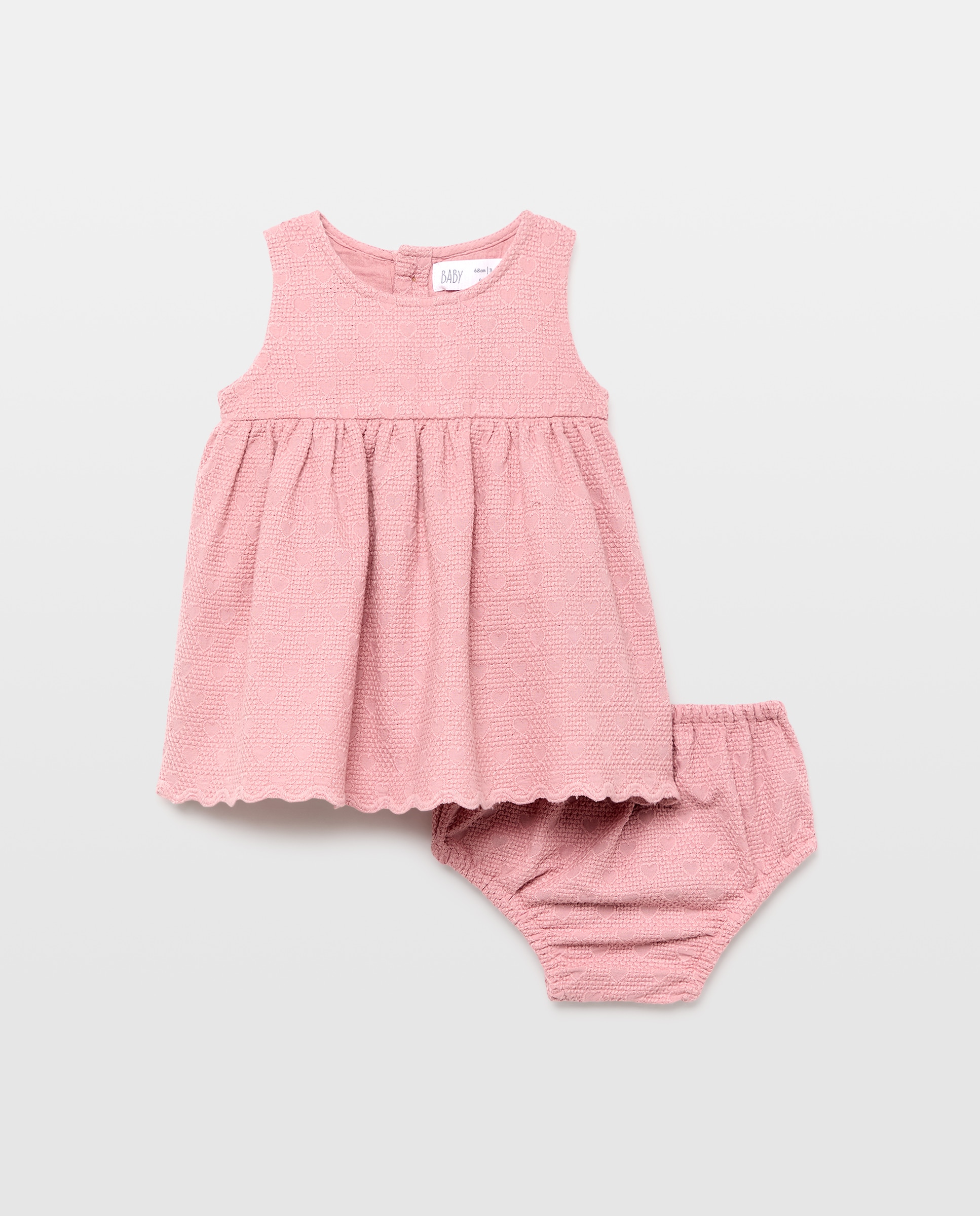 Imagem 0 de Vestido Jacquard de Bebé sem Mangas