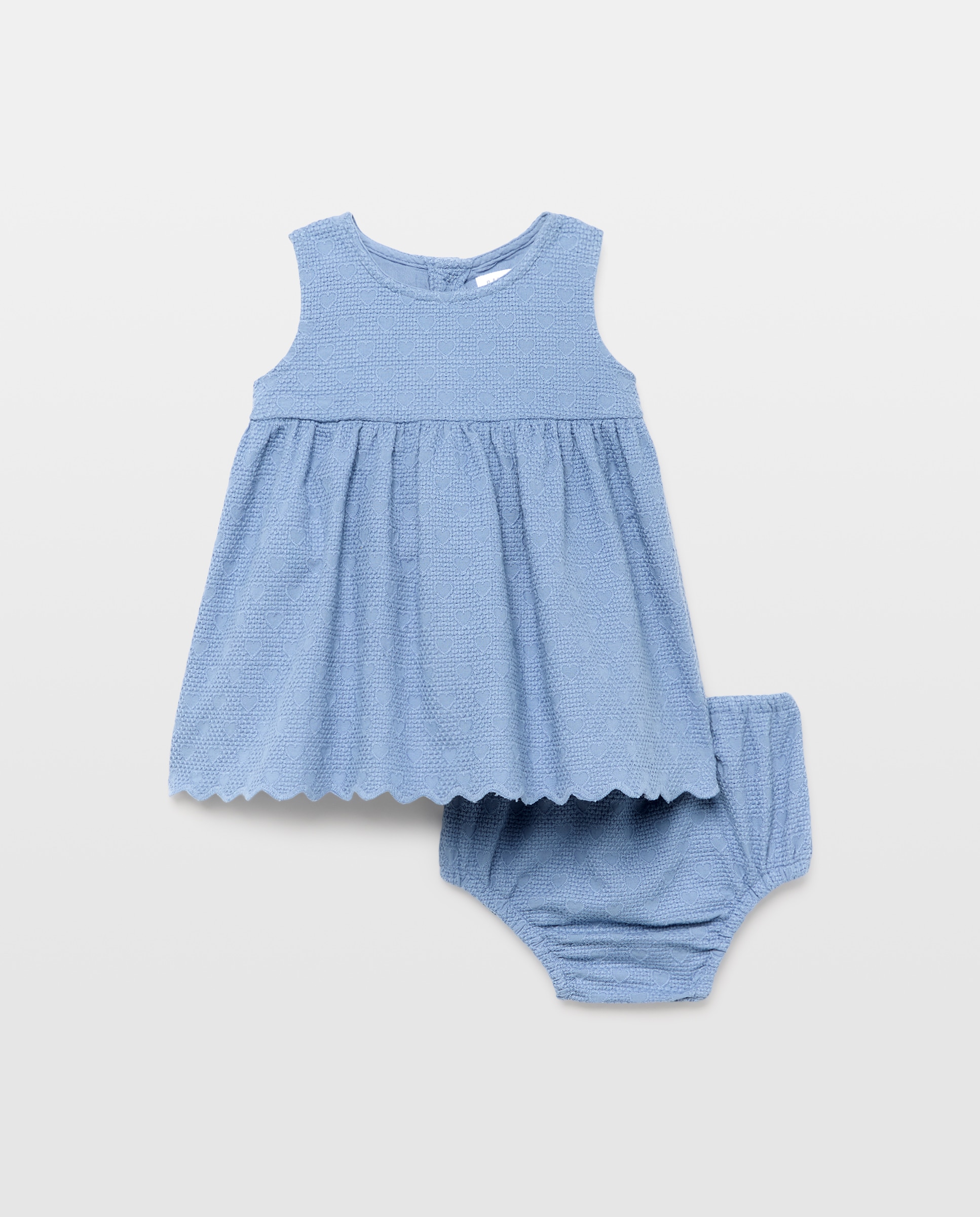 Imagem 0 de Vestido Jacquard de Bebé sem Mangas