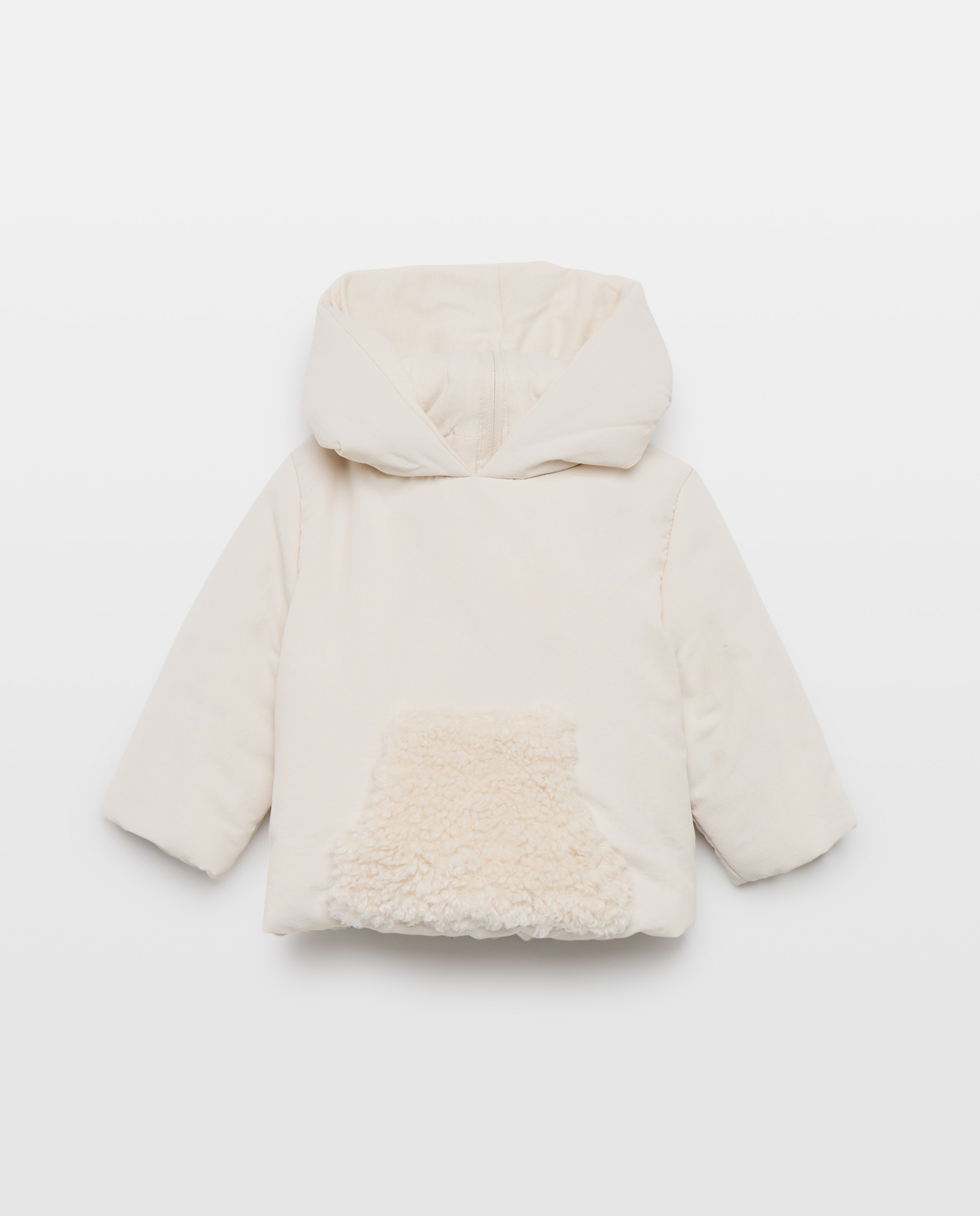 Imagem 0 de Parka Acolchoada Ligeira de Bebé com Pele de Borrego