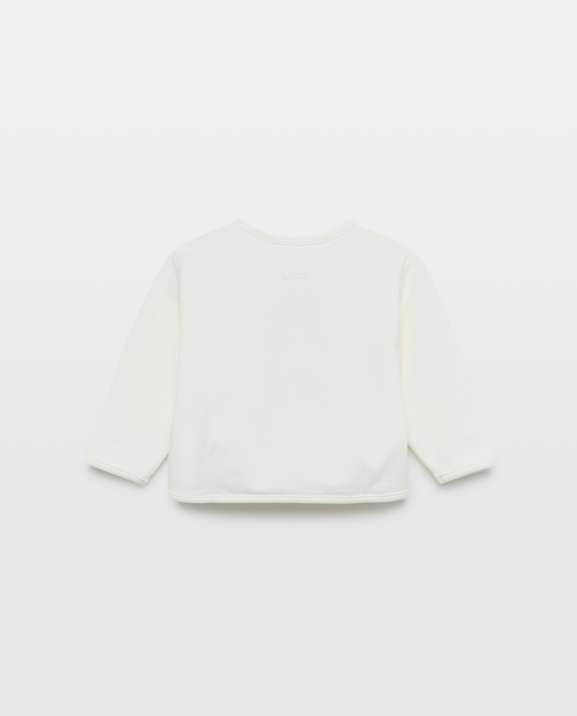 Sudadera de bebé cuello caja fantasía 3D - Baby El Corte Inglés - Blanco roto Blanco roto-2
