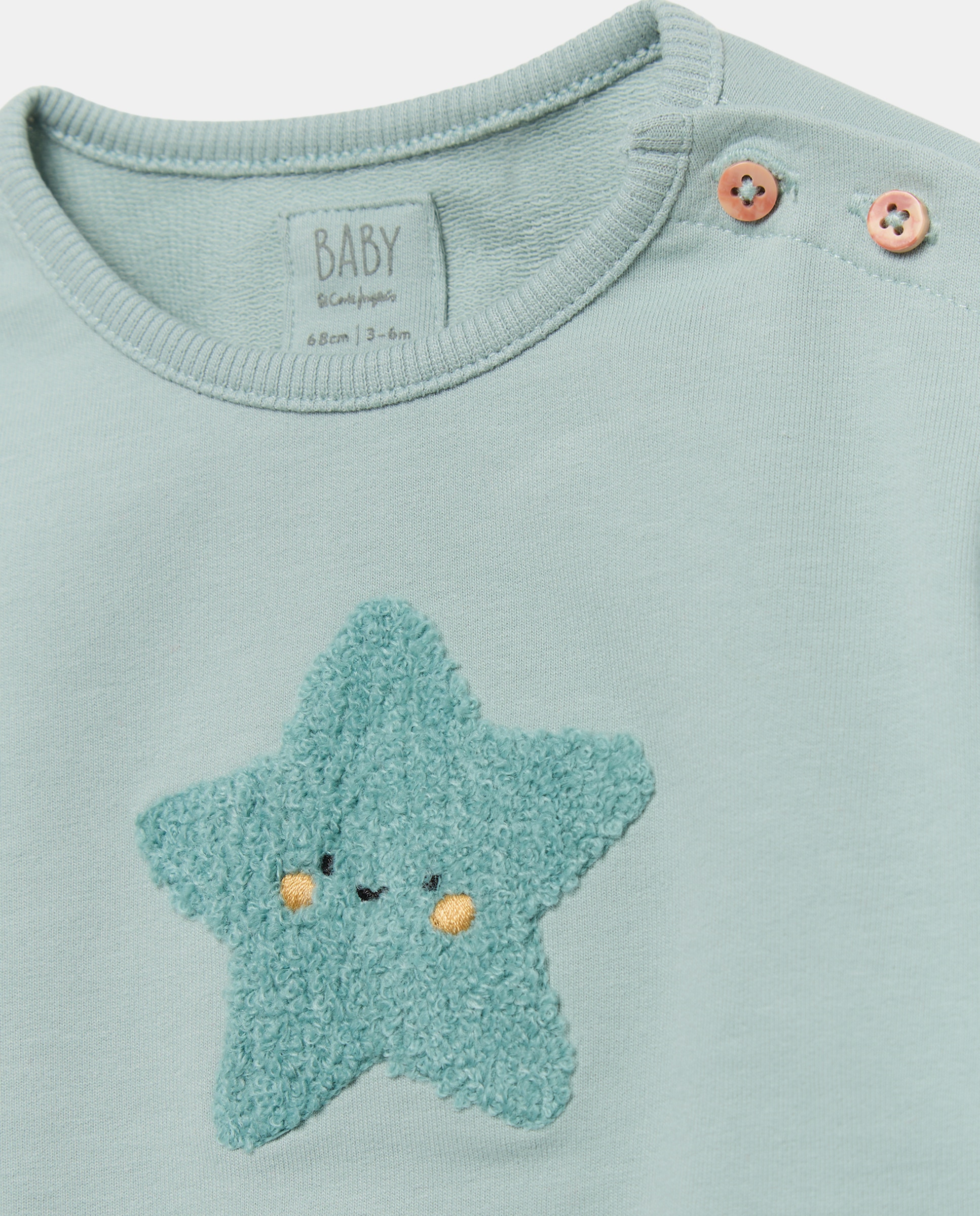 Sudadera de bebé cuello caja fantasía 3D - Baby El Corte Inglés - Verde Verde-3