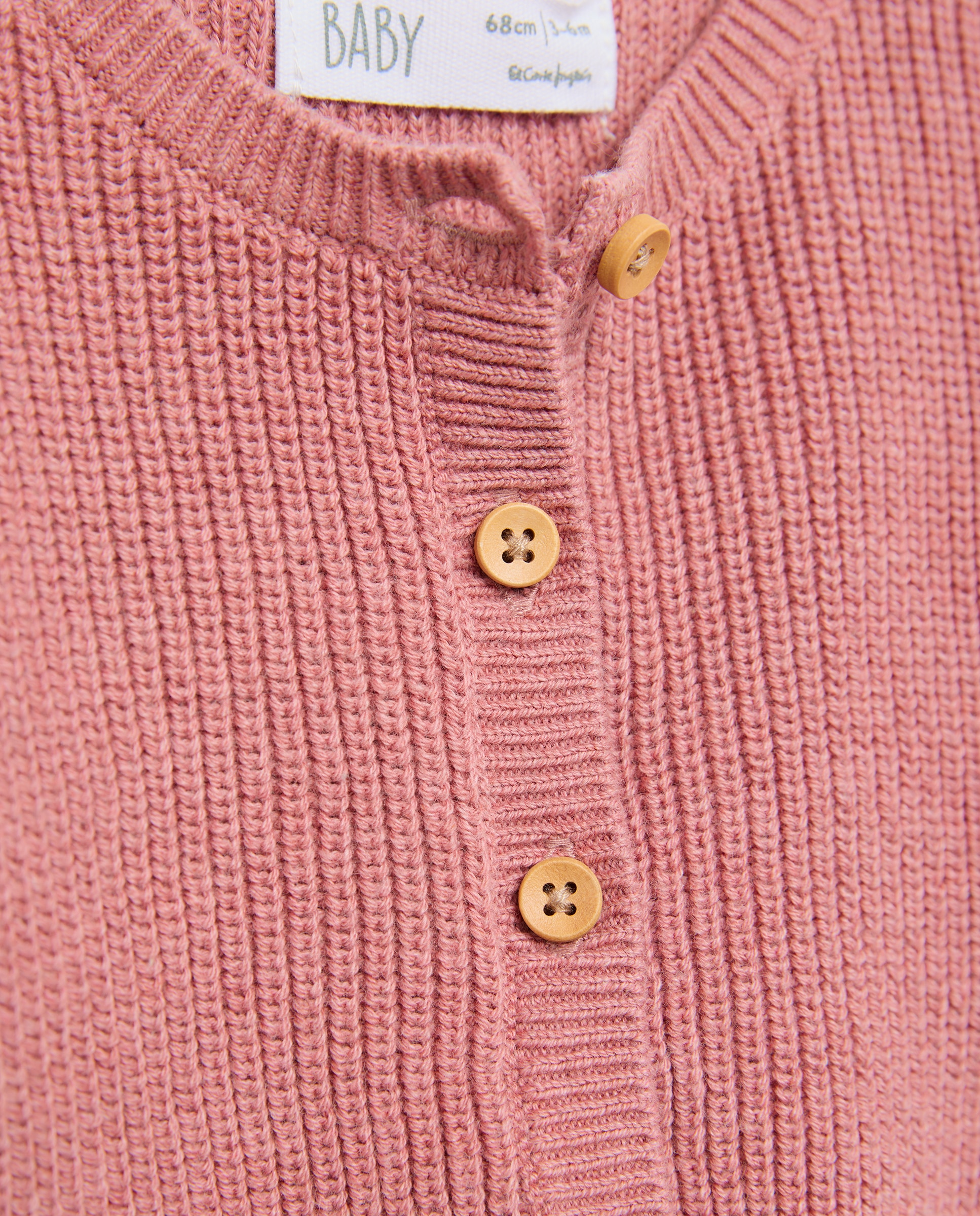 Casaco Curto de Tricot de Bebé 200 Rosa-3