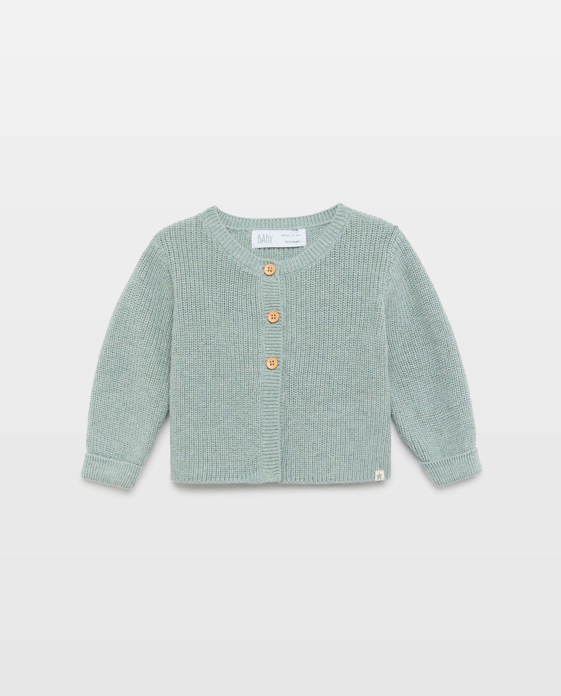 Chaqueta corta tricot de bebé - Baby El Corte Inglés - Verde Verde-1