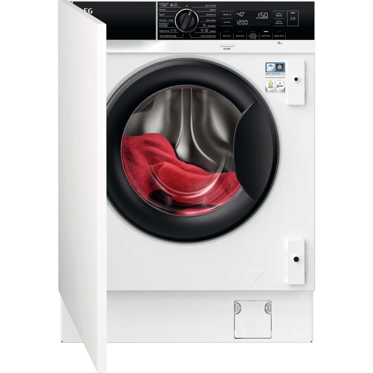 Imagen de AEG LFN7E8436F lavadora integrable 8 kg 1.400 rpm en OfertitasTOP