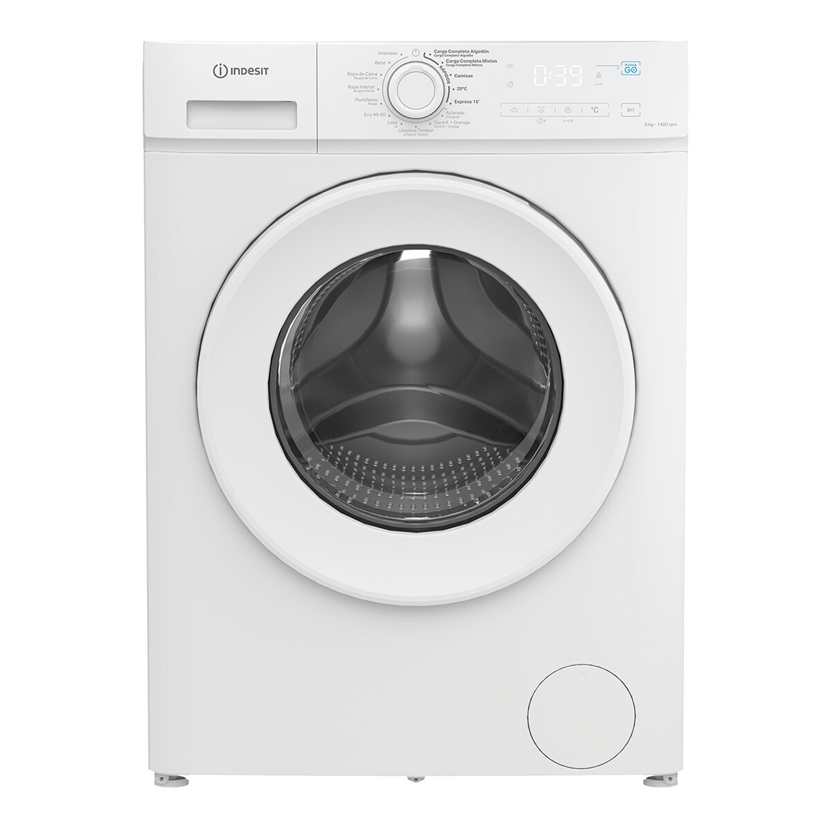 Lavadora Indesit 8 kg / 1.400 rpm - IMA 864 MY TIME SPT (Reacondicionado Grado D) Blanco · El Corte Inglés — oferta en El Corte Inglés
