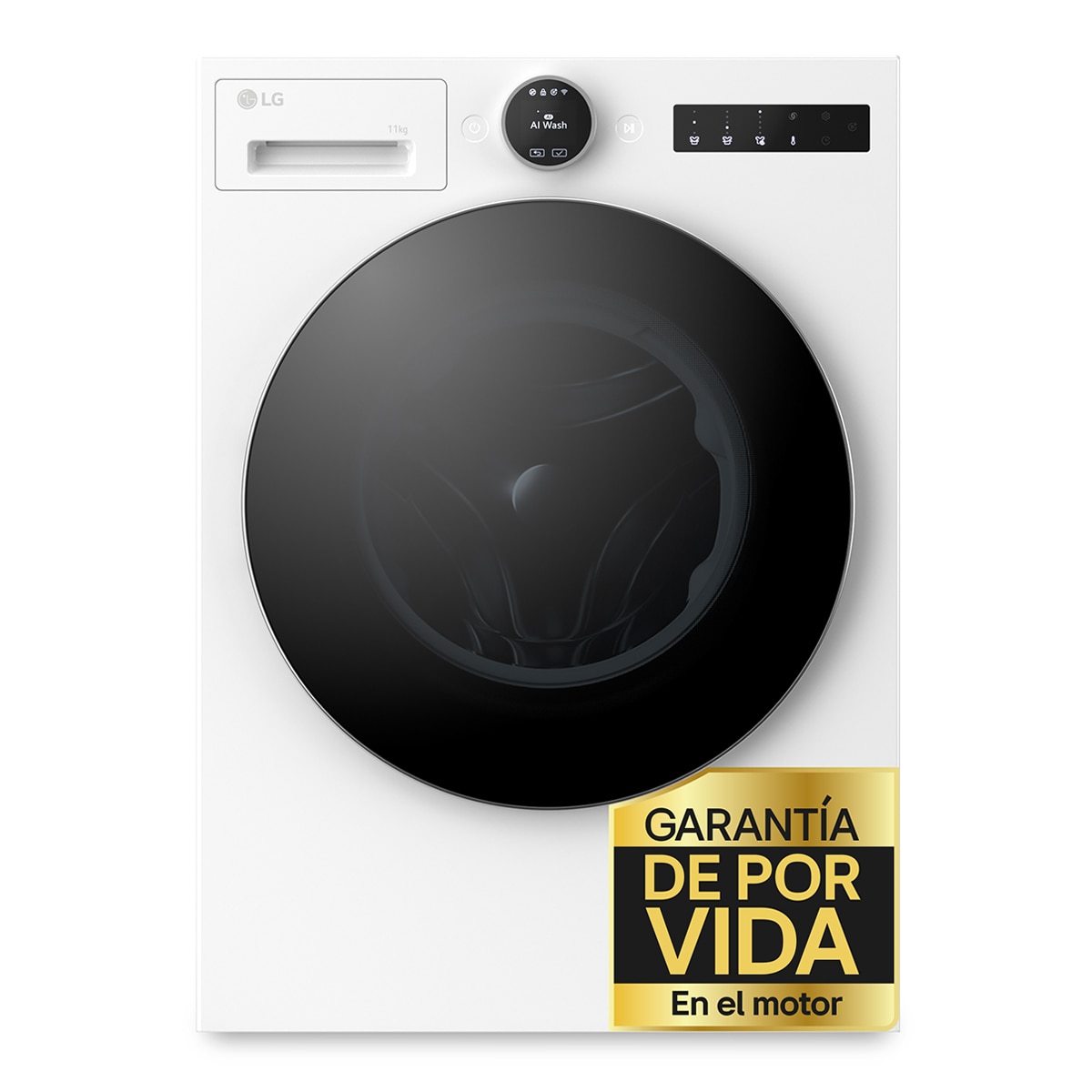 LG - Lavadora LG, Inteligente, AI Direct Drive, TurboWash 360º, 11kg - 1.400rpm, Serie 700 - F4X7011TWS (Reacondicionado Grado B).