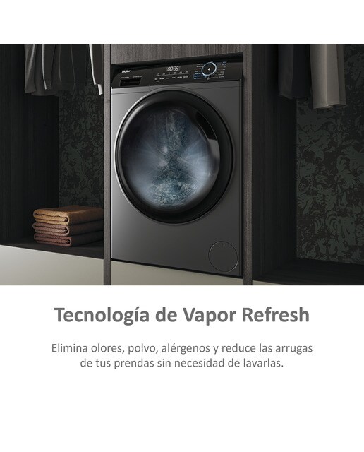 Lavadora Haier 9 kg / 1.400 rpm I-Pro Series 3 - HW90-B14939S8-IB (Reacondicionado Grado C) - Inox Inox-8