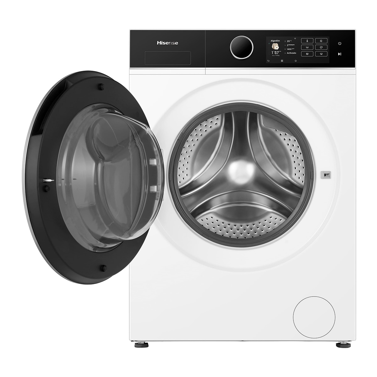 Lavadora secadora Hisense 10,5 kg/1.400 rpm, Función vapor - WD5i1045BWQ (Reacondicionado Grado C) - Blanco Blanco-12