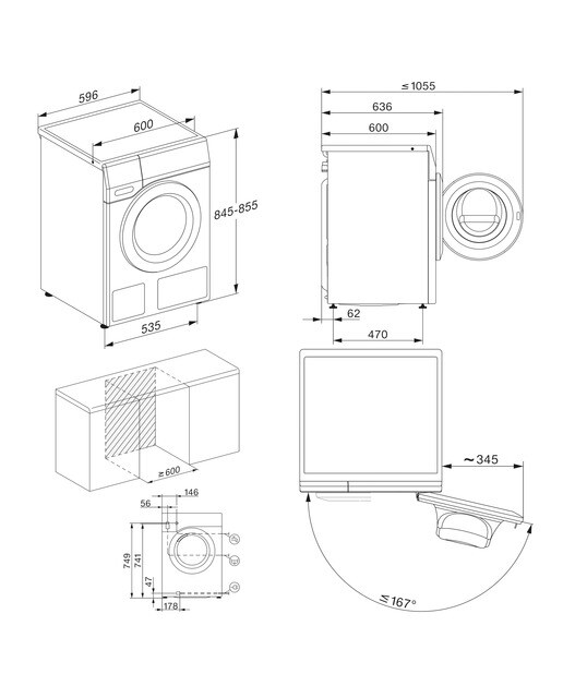 Lavadoras Miele 8 kg / 1.400 rpm, SteamCare y PowerWash - WCB380WCS E LW (Reacondicionado Grado D) - Blanco Blanco-2