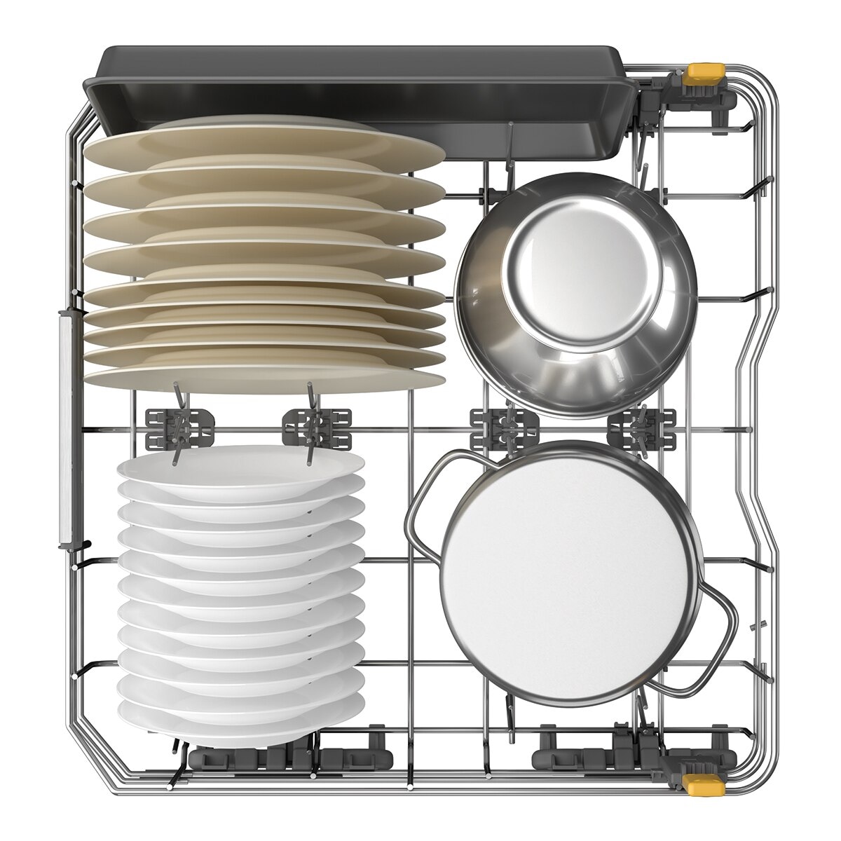 Lavavajillas Whirpool 15 servicios, 3º bandeja, 60 cm  - W7F HP43 (Reacondicionado Grado C) Blanco-4