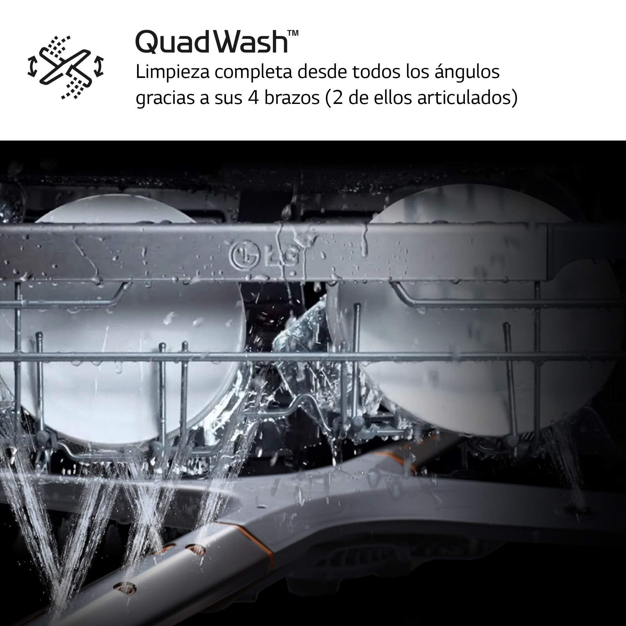 Thumbnail 2 de LG DF142FW lavavajillas 14 servicios, 10 litros