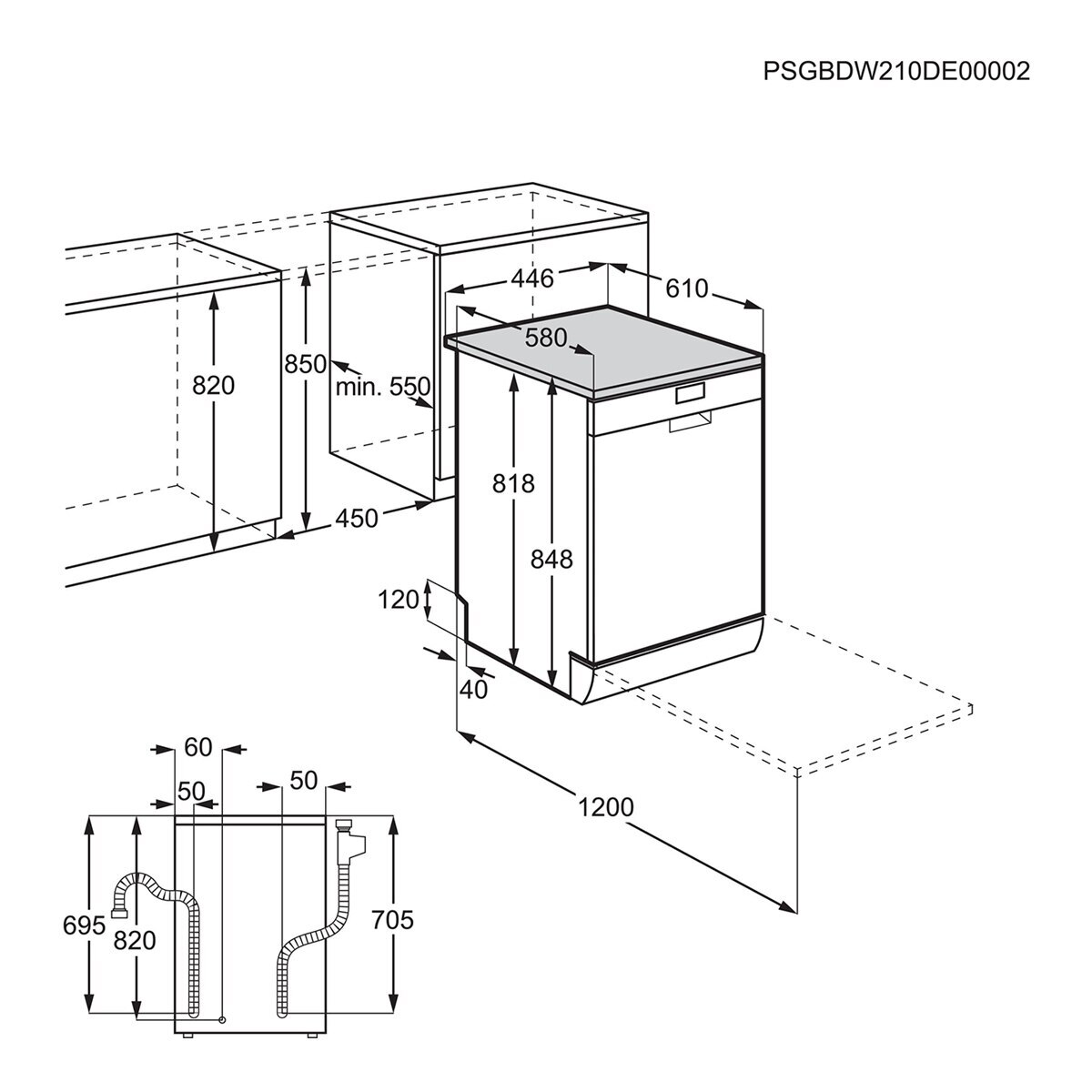 Thumbnail 1 de Electrolux ESS42220SW lavavajillas 9 servicios 45 cm