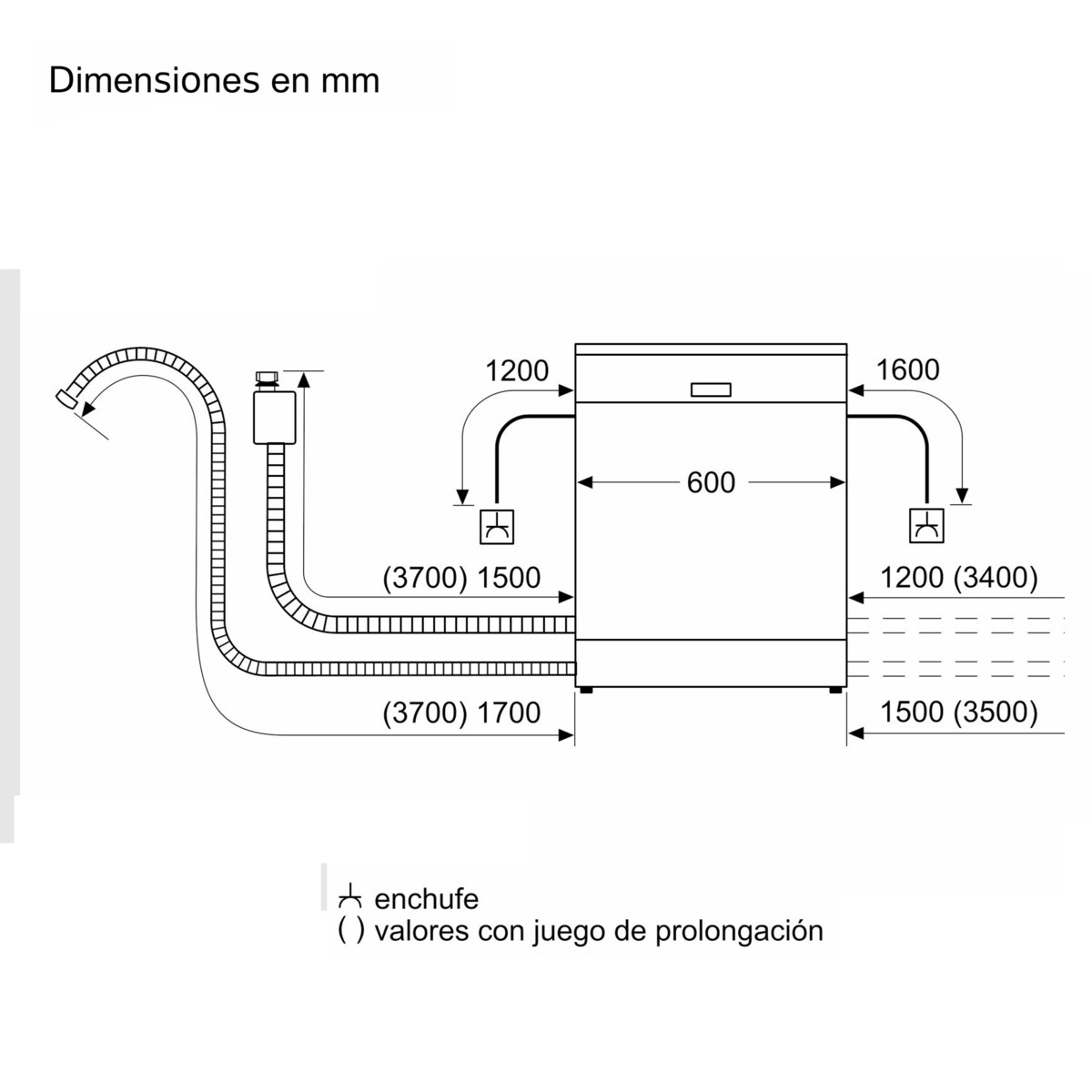 Lavavajillas Balay 14 servicios, Bandeja para  cubiertos, 60 cm - 3VS6361BP (Reacondicionado Grado D) Blanco-2