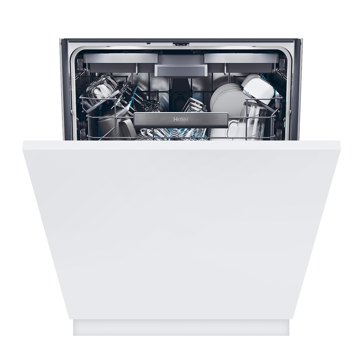 Haier - Lavavajillas integrable Haier 16 servicios, 60 cm con WIFI Washlens Plus - XS 6B0S3FSB (Reacondicionado Grado D).