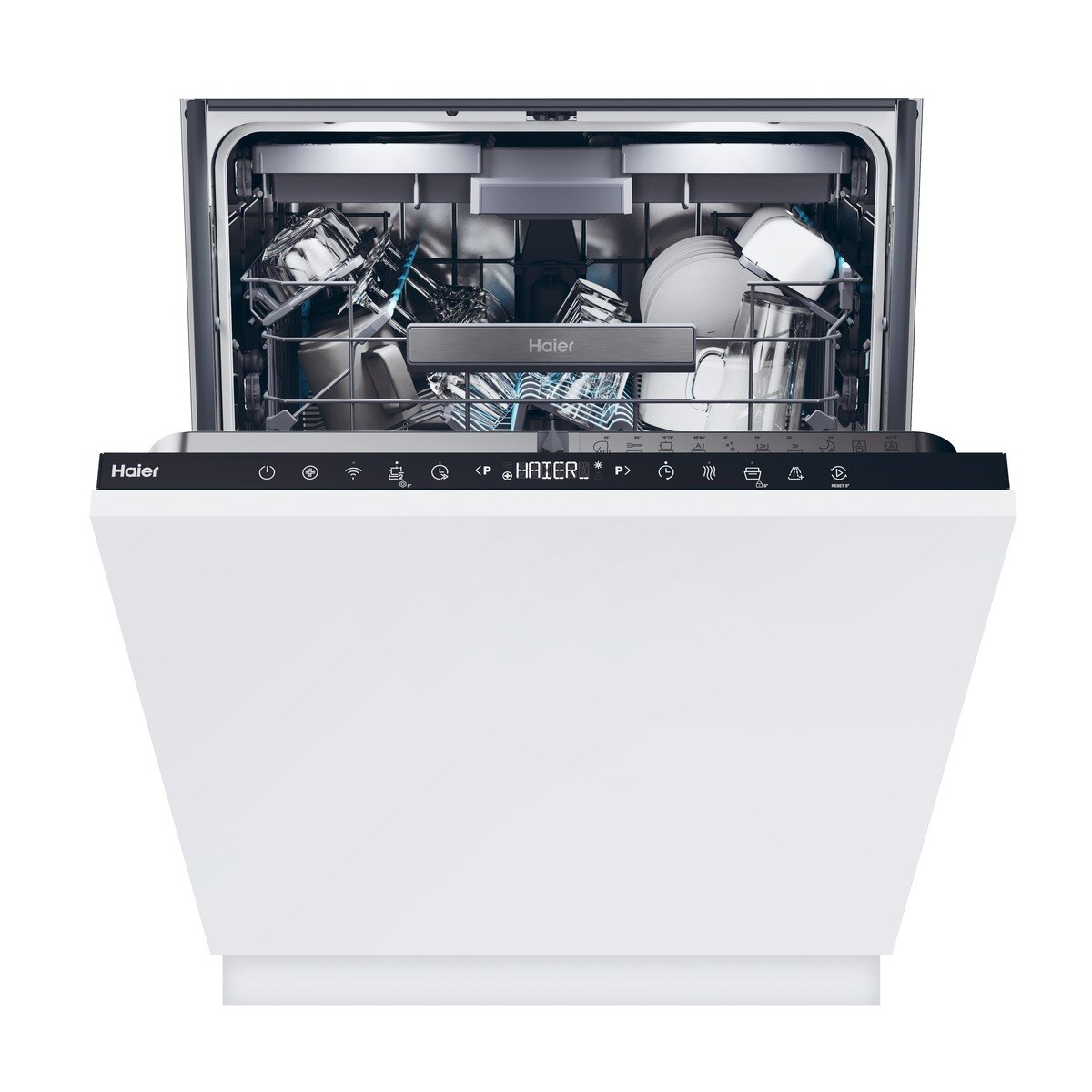 Haier - Lavavajillas integrable Haier 16 servicios, 60 cm con WIFI Washlens Plus - XI 6B0S3FSB (Reacondicionado Grado C).