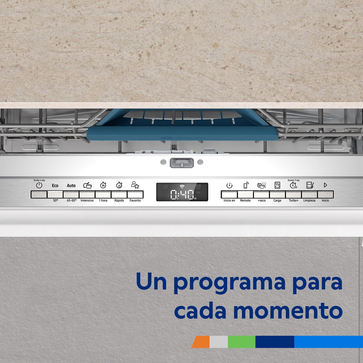 Lavavajillas integrable Balay 14 servicios, Seco+, 60 cm - 3VH6330SA (Reacondicionado Grado D) - Blanco Blanco-16