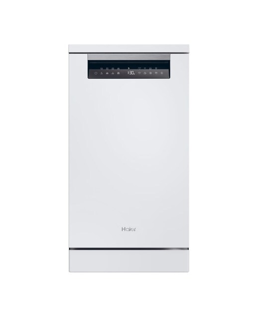 Haier - Lavavajillas Haier 11 Servicios, Wi-Fi, Tercera bandeja, 45 cm - XF1C3TB1FW (Reacondicionado Grado D).
